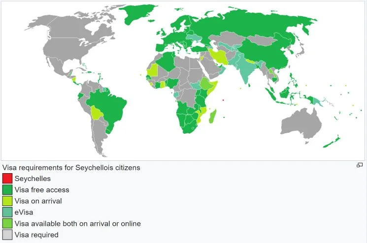 Visa policy in Seychelles