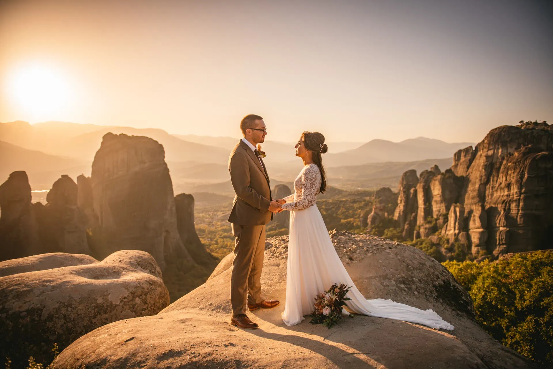 Meteora wedding elopement ceremony