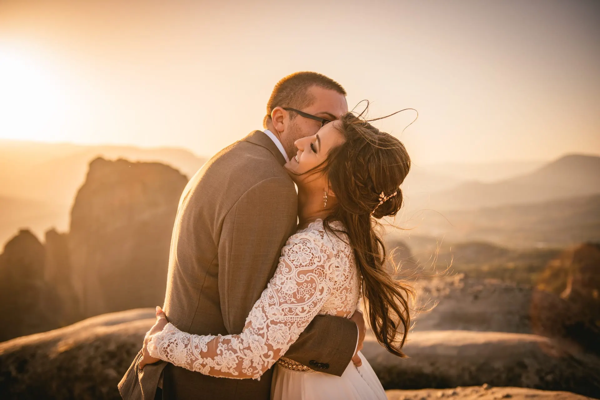 Meteora wedding elopement ceremony