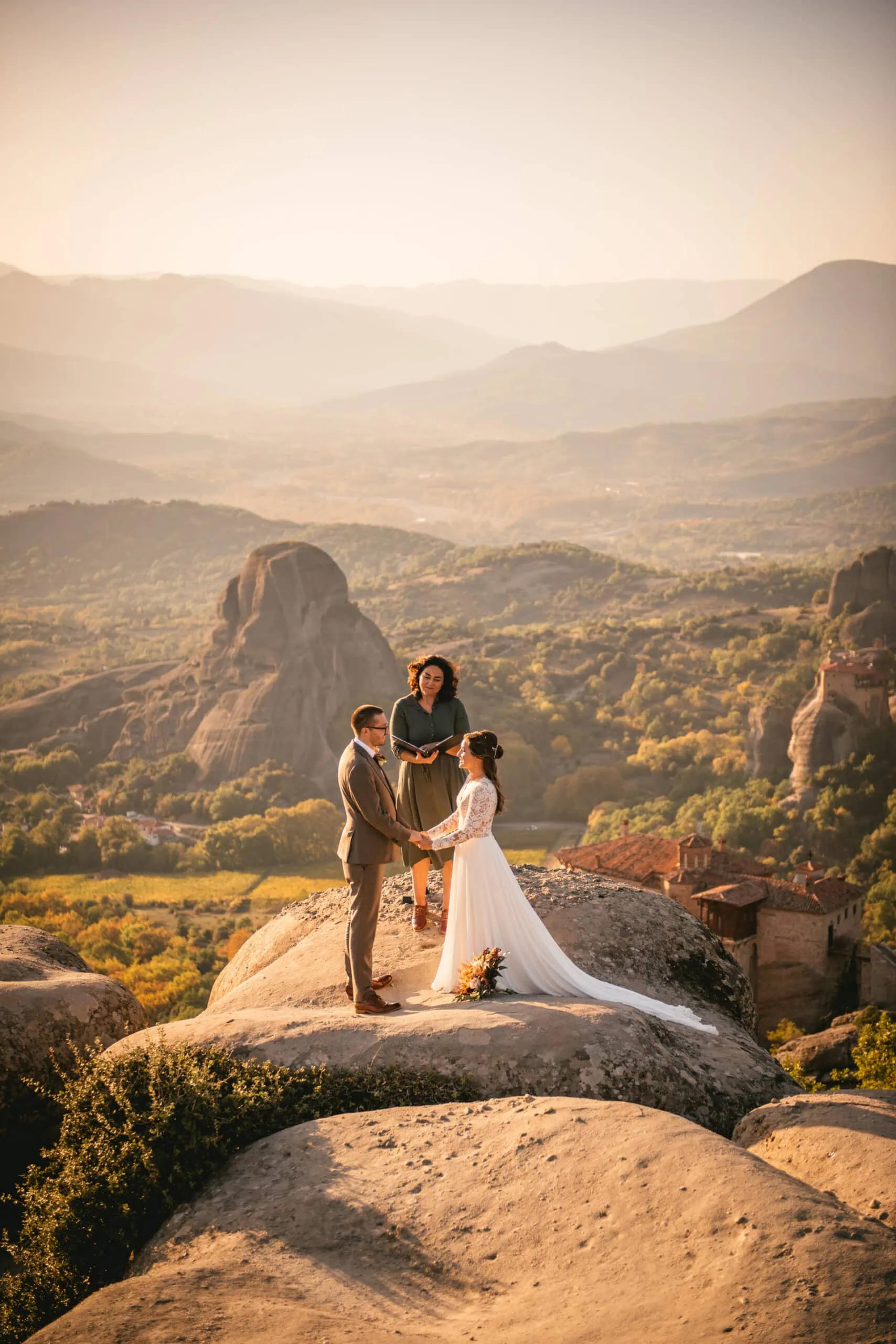 Meteora wedding elopement ceremony