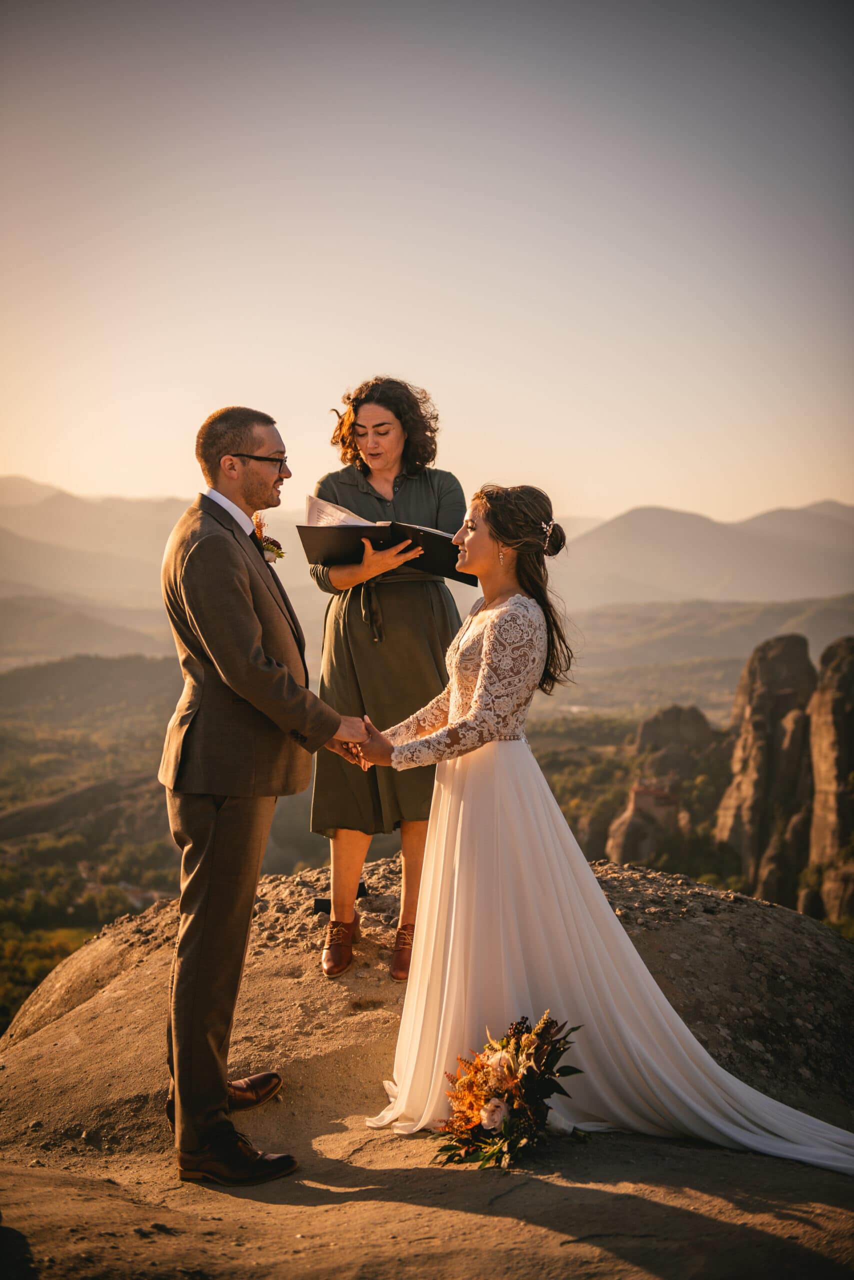 Meteora wedding elopement ceremony