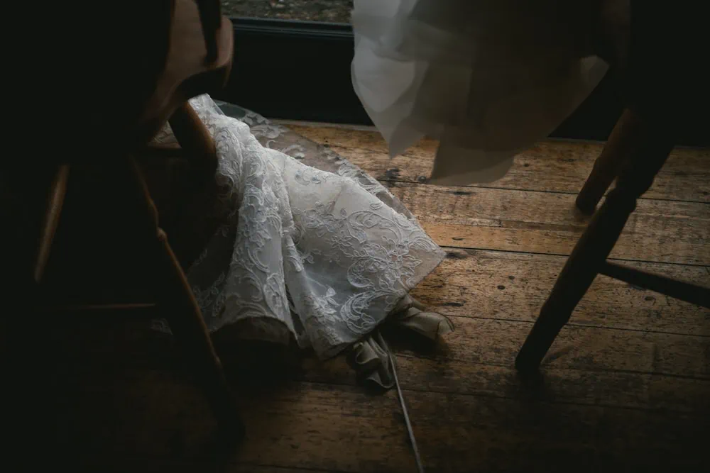 Couple enjoying a lunch on their elopement day in Northern Ireland
