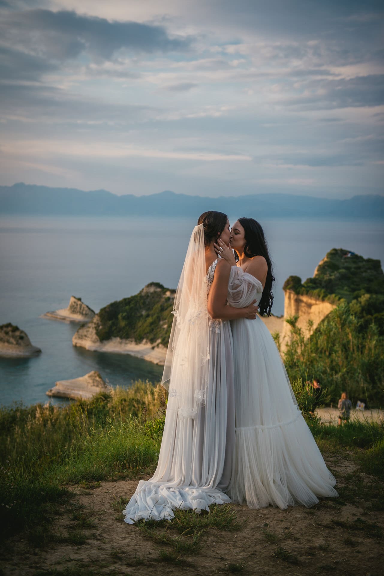 A snapshot of promises exchanged in the presence of loved ones at their Corfu elopement.
