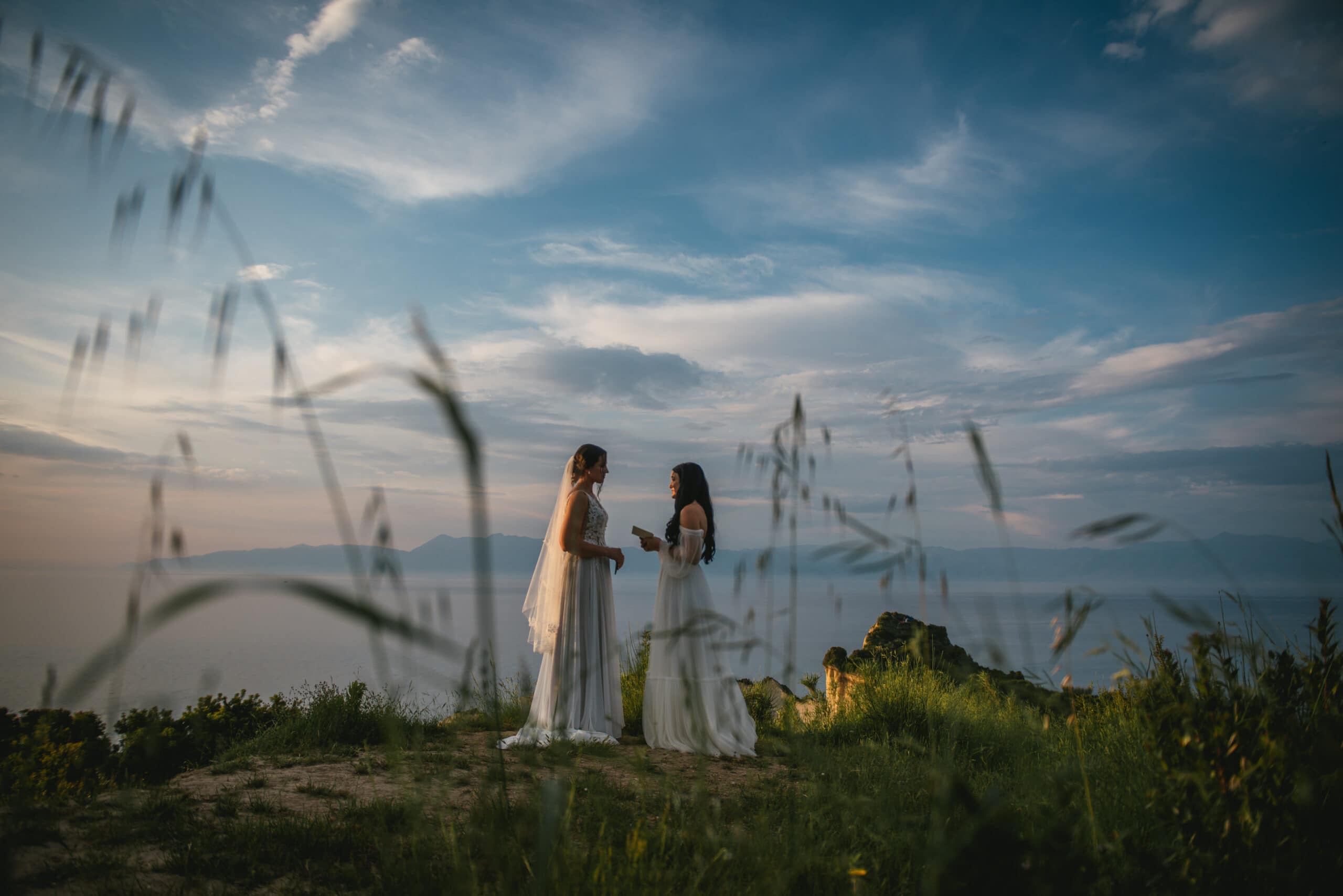 A special moment as the couple's love is celebrated in their Corfu elopement.