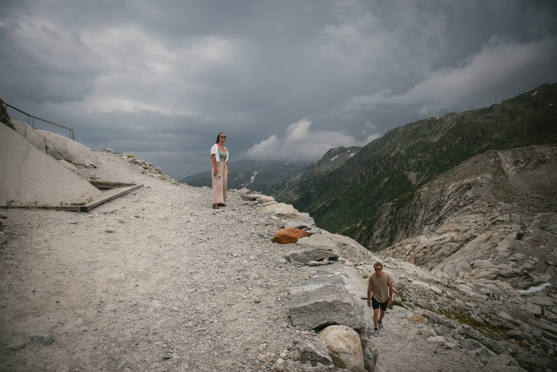 Vows whispered amidst alpine serenity - hiking elopement in Switzerland.