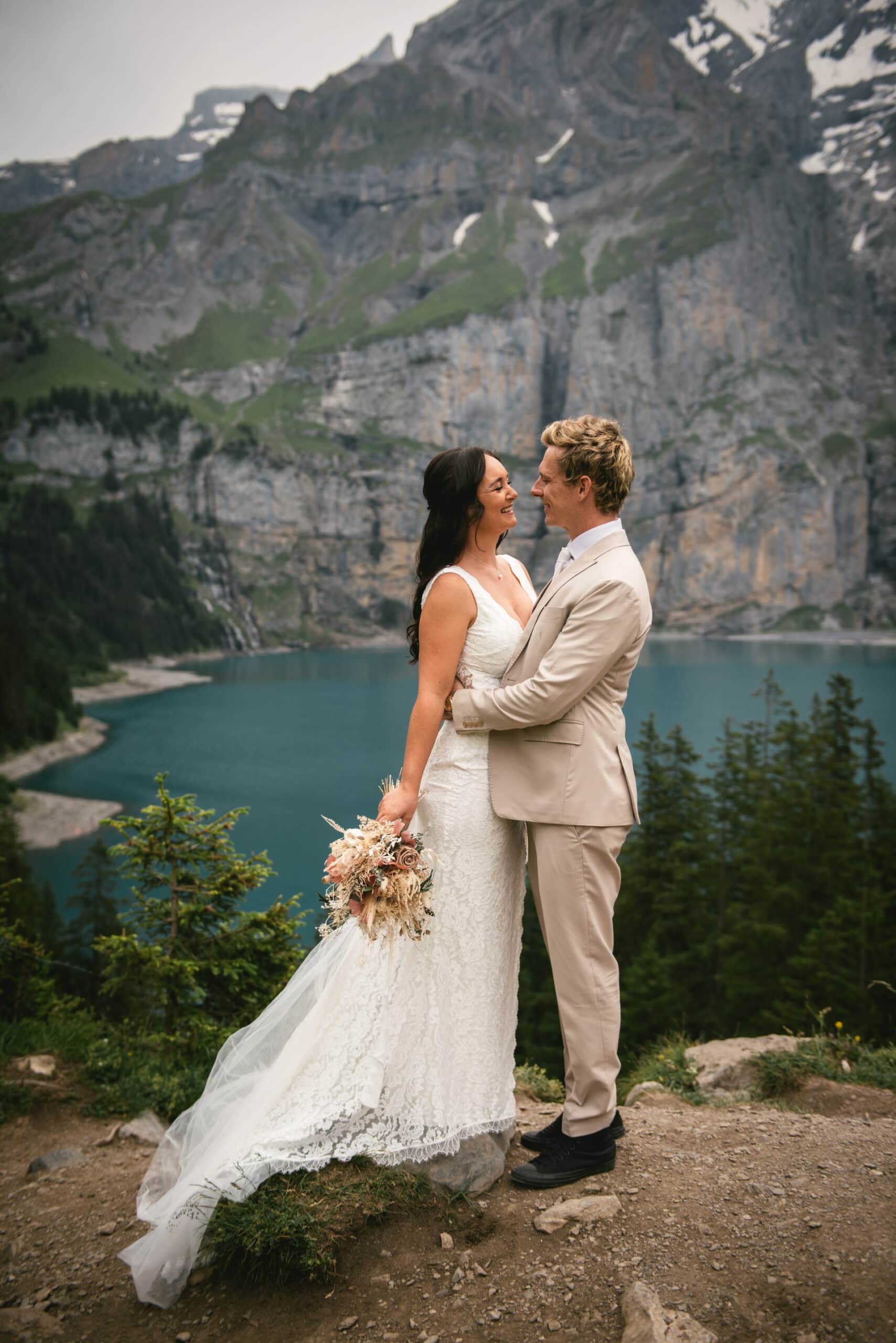 A love story elevated by alpine beauty - Emily & Luke's hiking elopement.