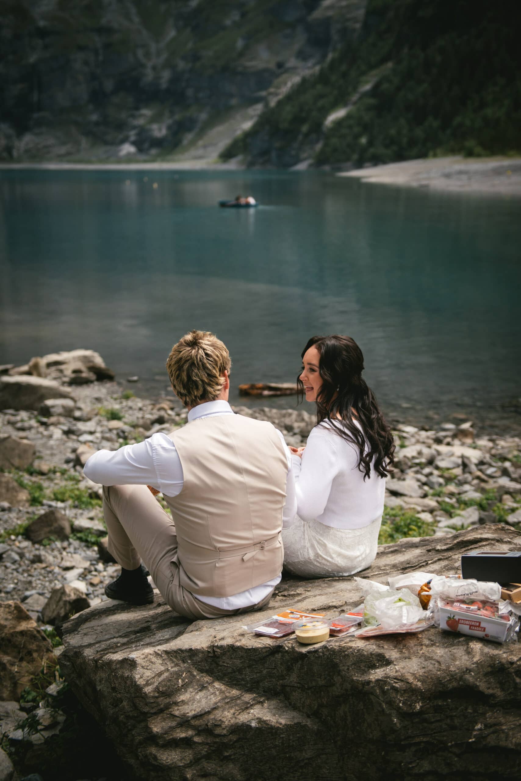 Love's journey painted with Swiss landscapes - Emily & Luke's hiking elopement.