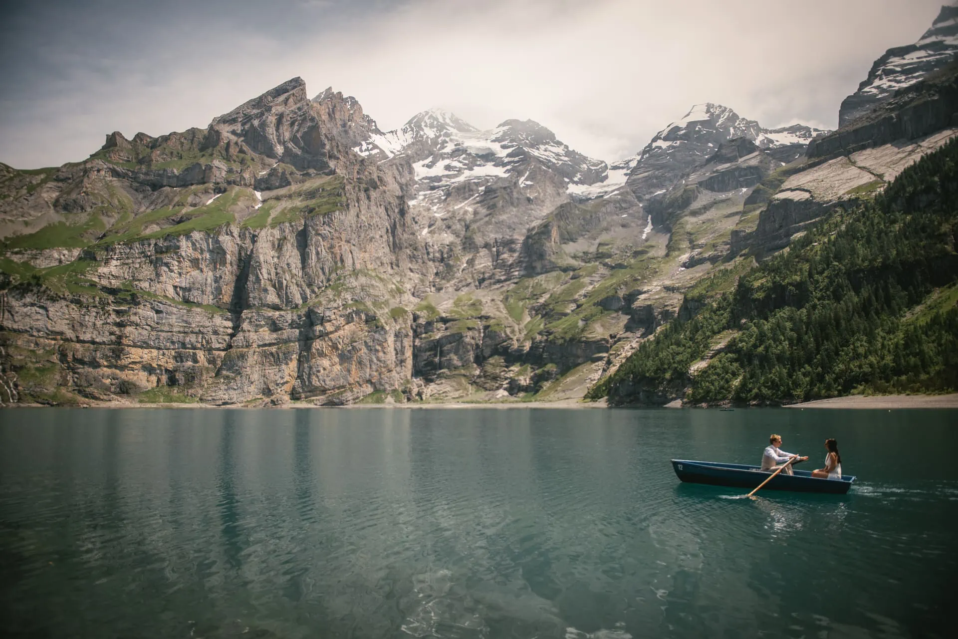 Love's footsteps traced in Swiss beauty - Emily & Luke's hiking elopement.