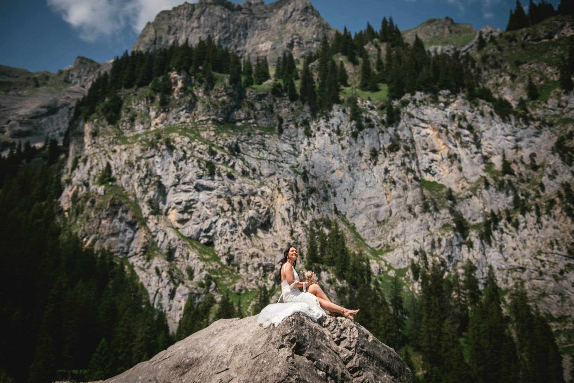 Love's ascent embraced by Swiss peaks - Emily & Luke's hiking elopement.