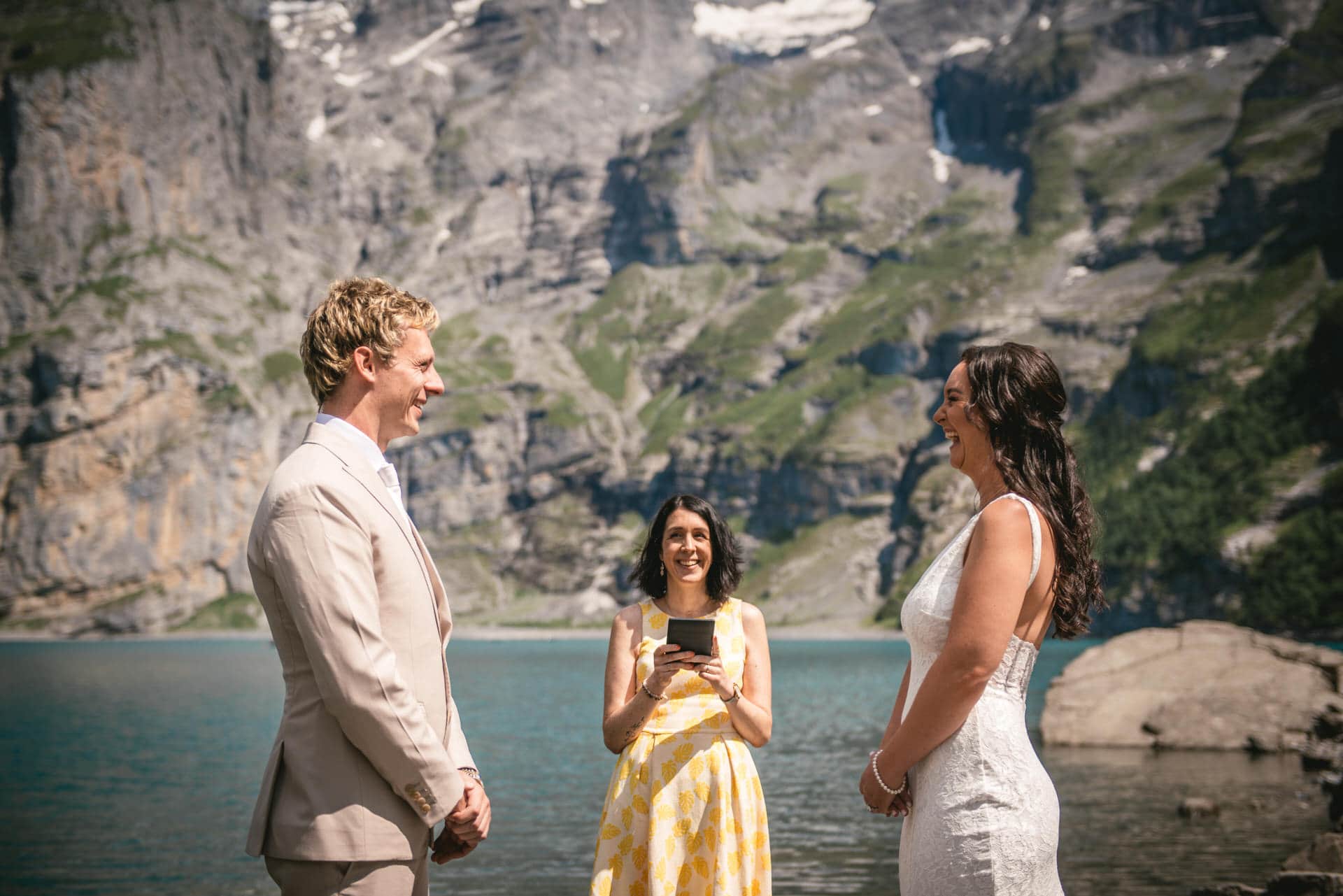 Alpine beauty as love's backdrop - hiking elopement in Switzerland.