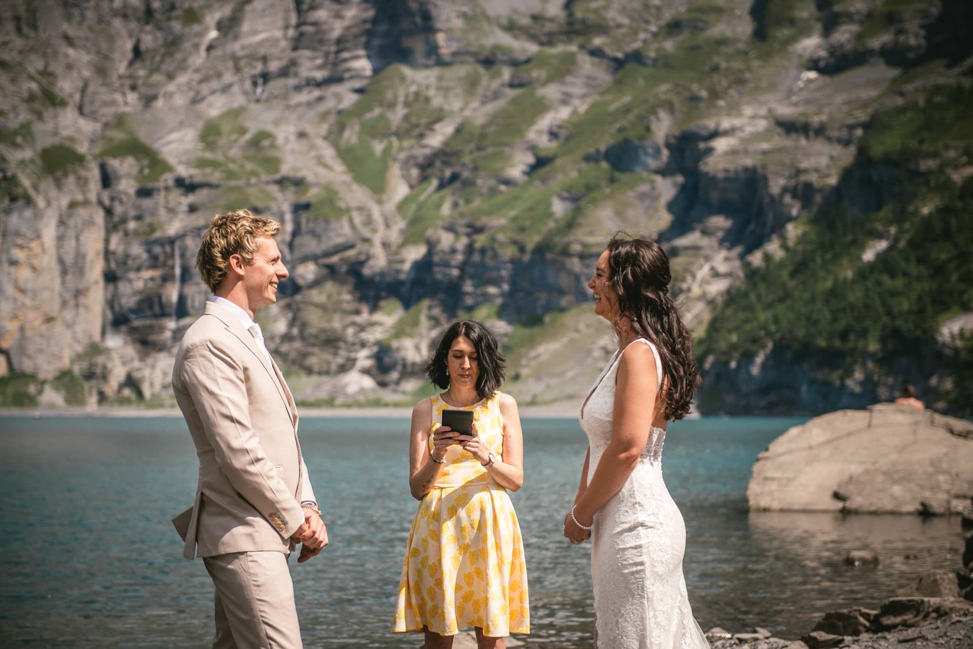 Peaks witnessed their promises - hiking elopement in Switzerland.