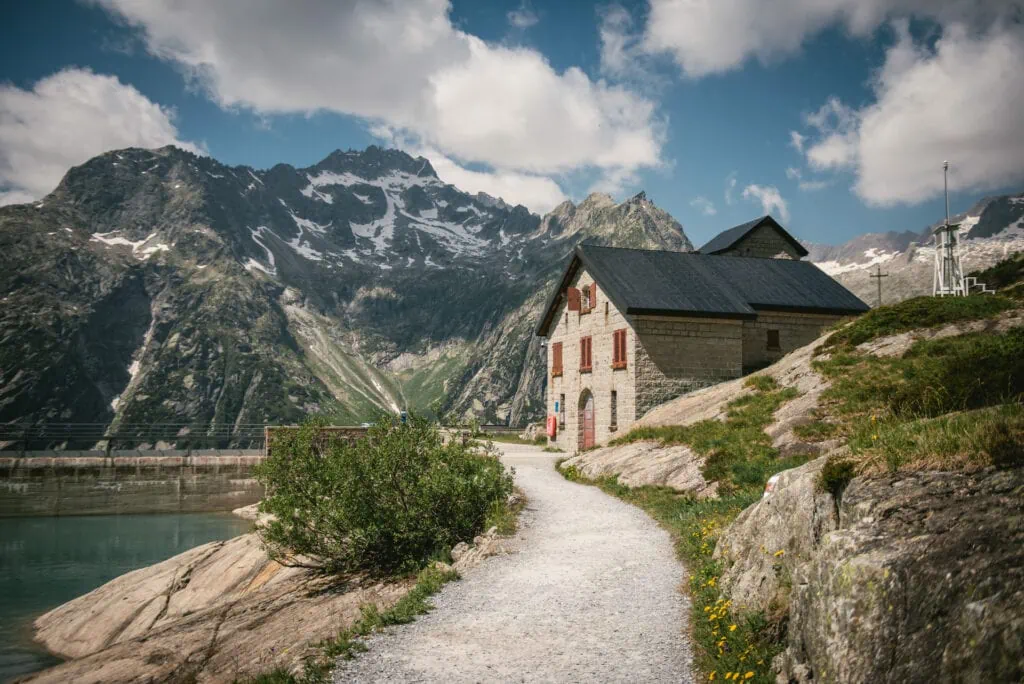 Vows etched amidst mountain serenity - hiking elopement in Switzerland.