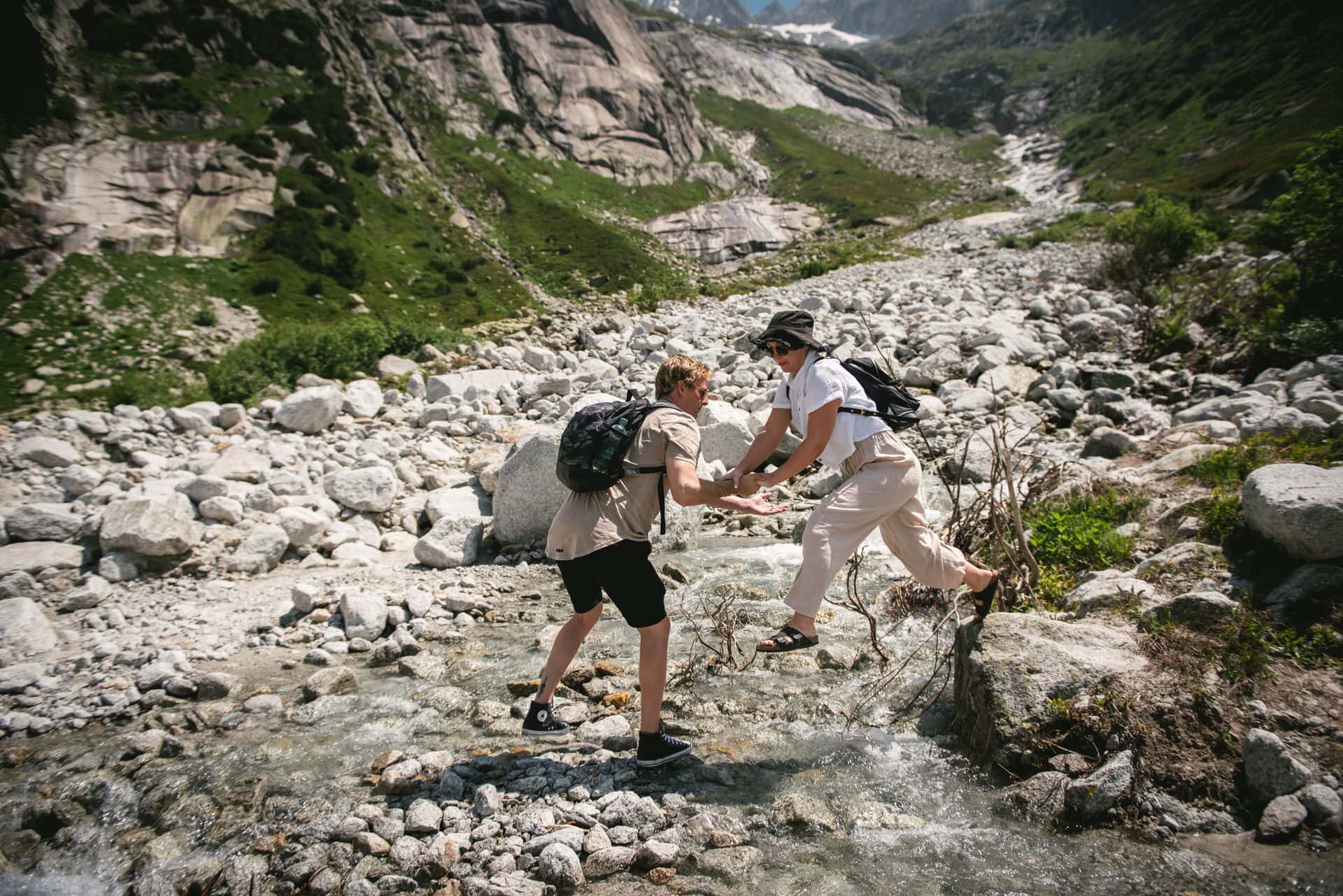Trails of love, alpine wonder - hiking elopement in Switzerland.