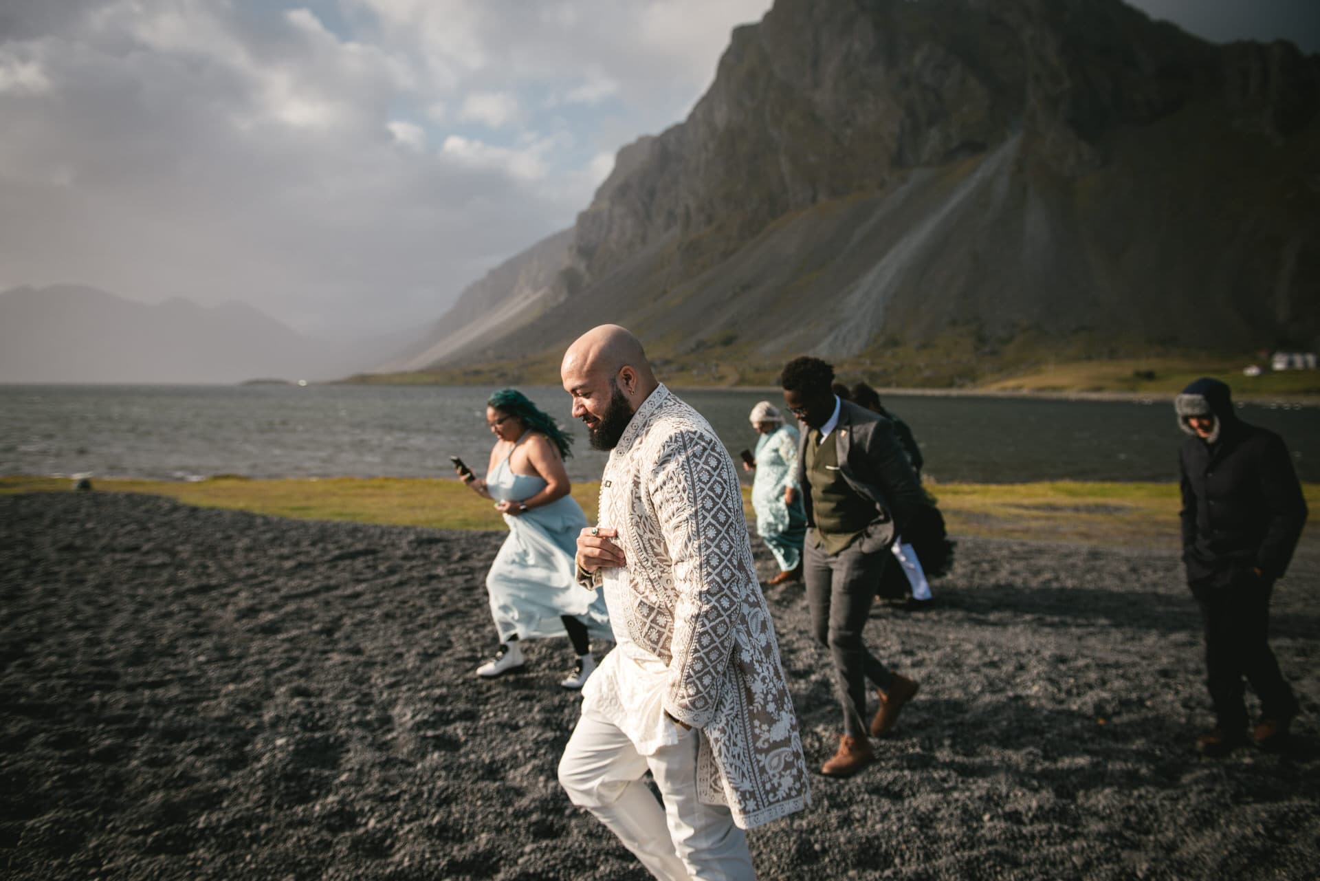 Black beach vows in the beauty of East Iceland, in images
