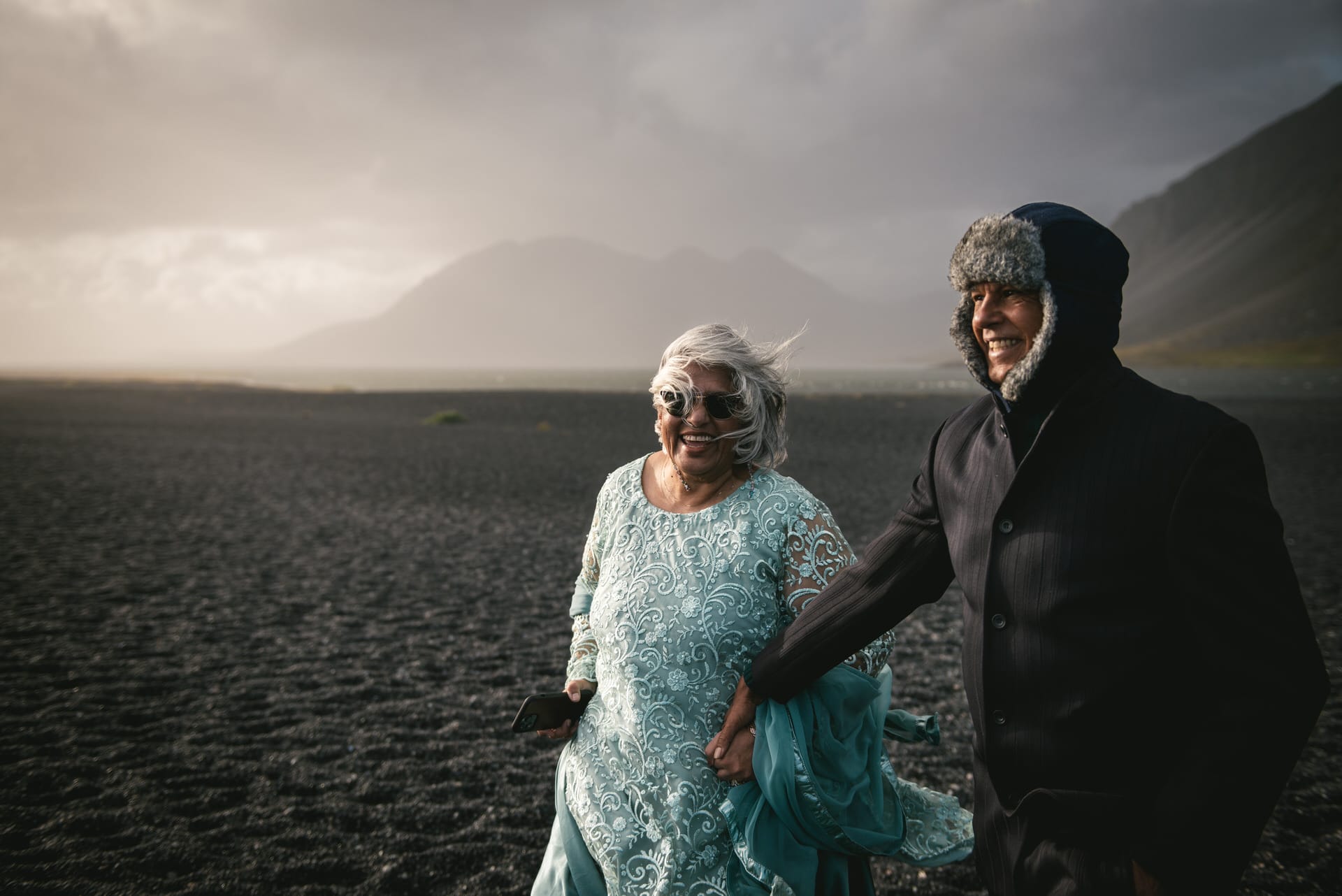 A windswept elopement in East Iceland