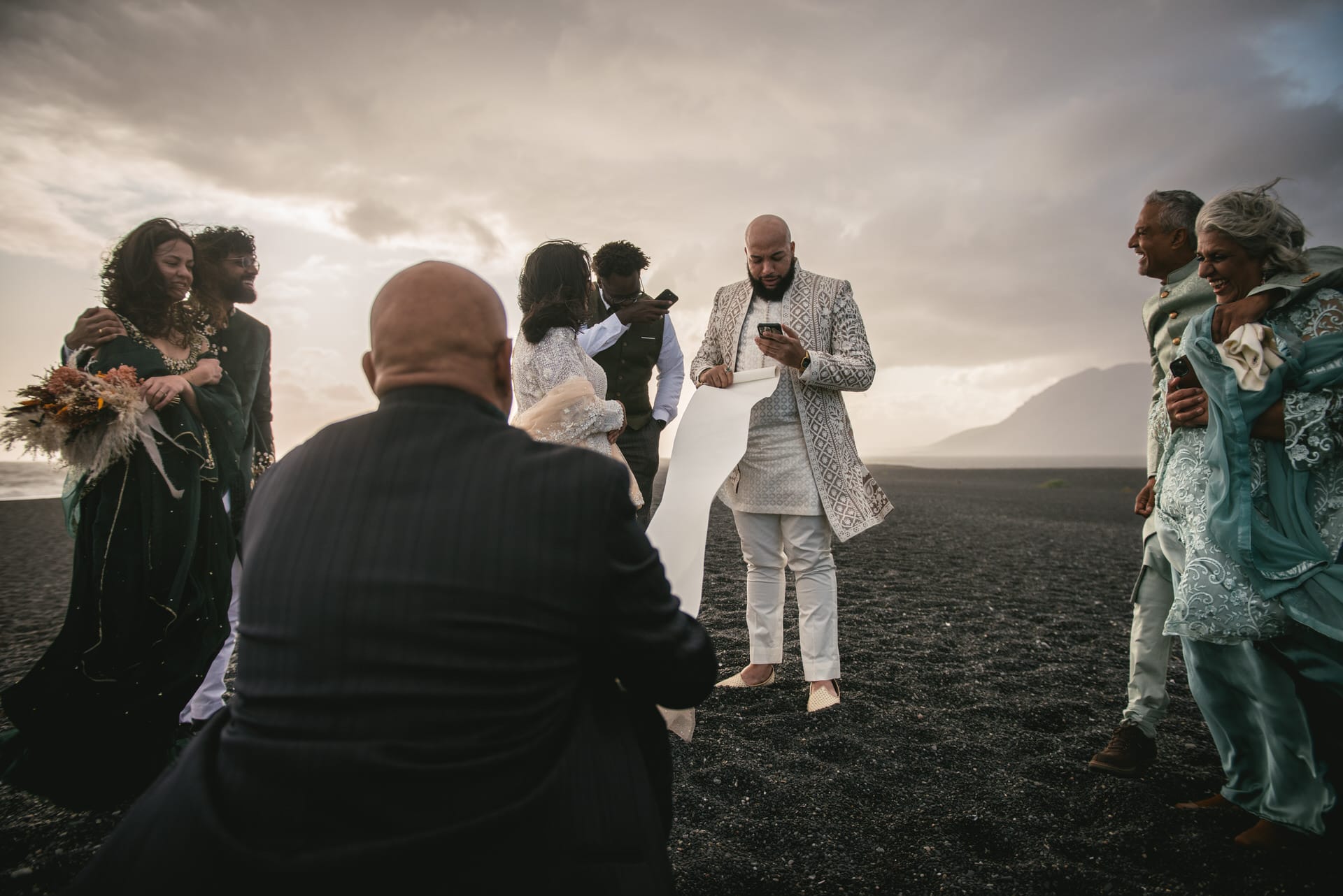 Elopement bliss on East Iceland's shores