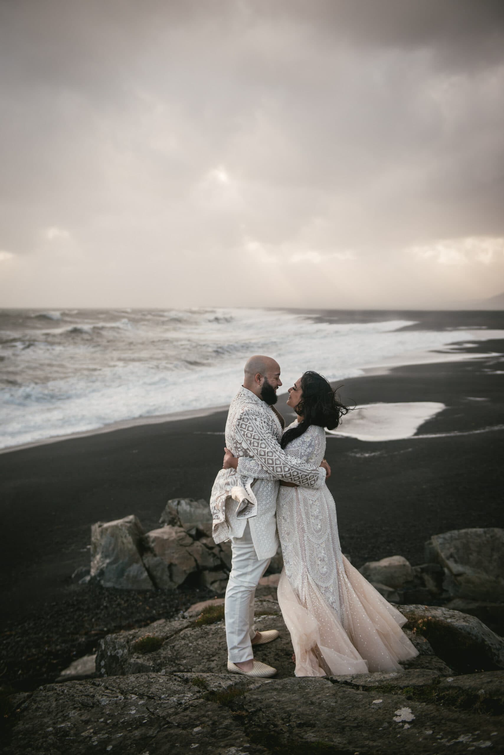 Elopement promises by the sea