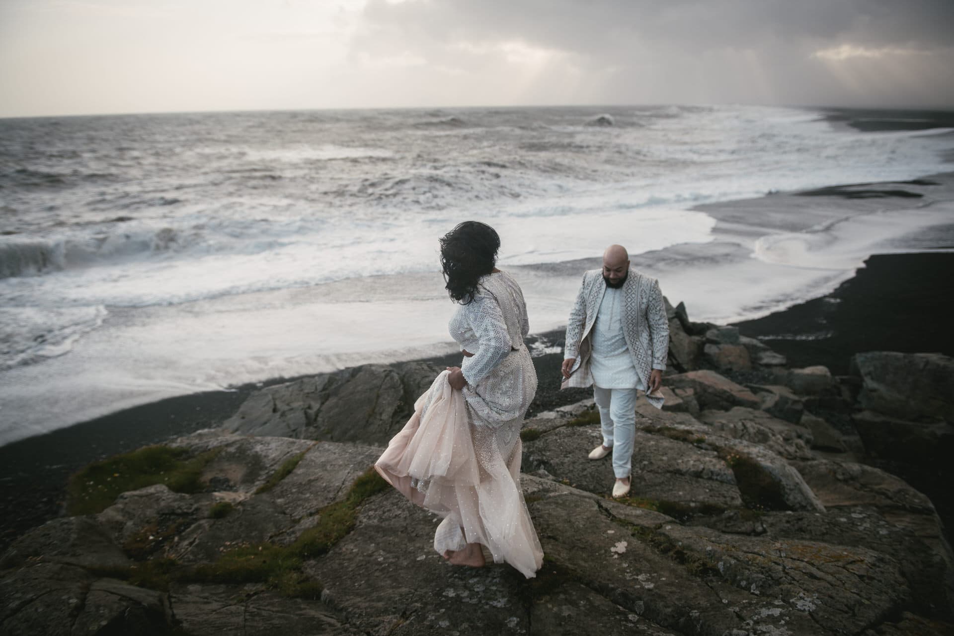 Icelandic windswept romance captured