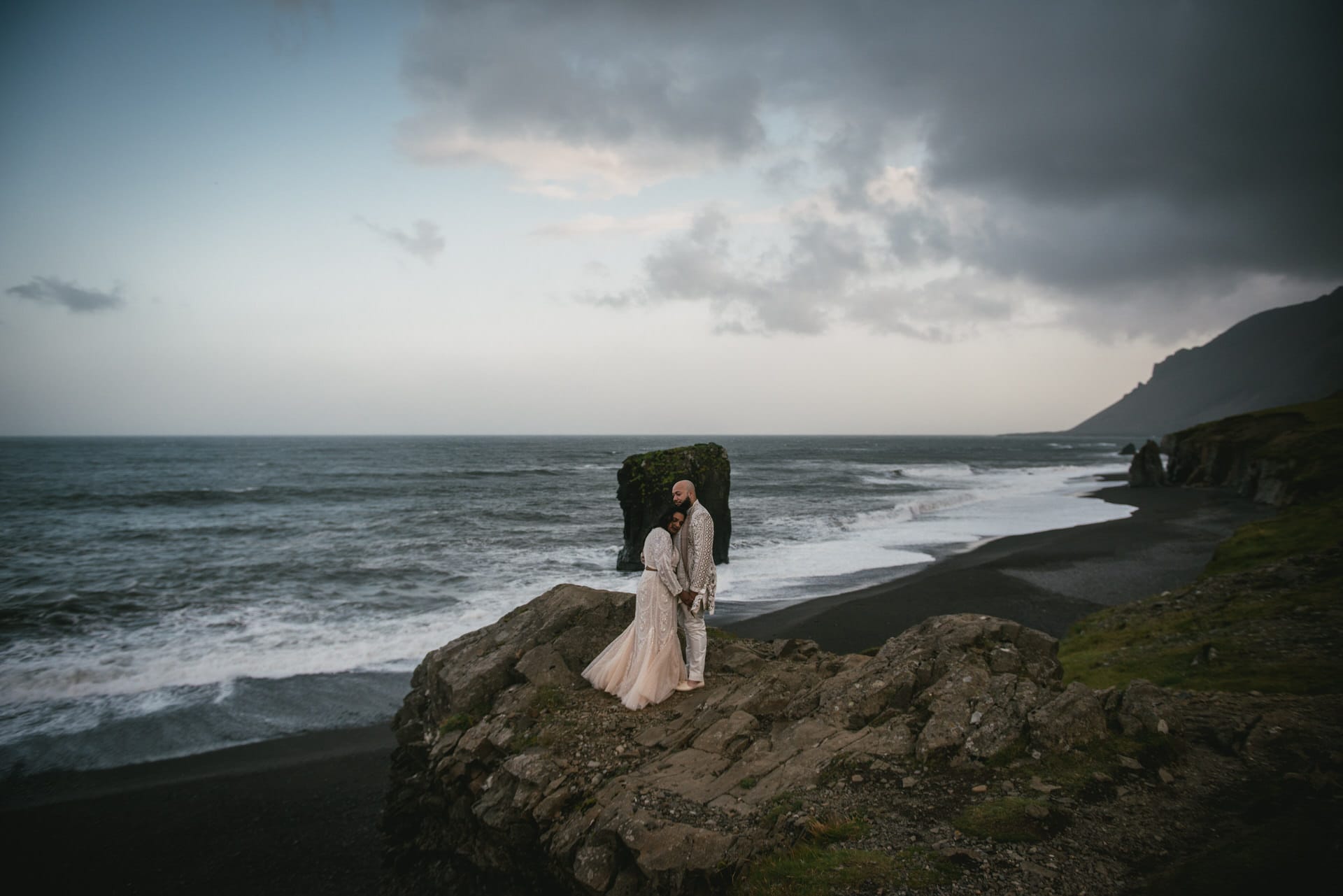 Embracing the windswept Icelandic love