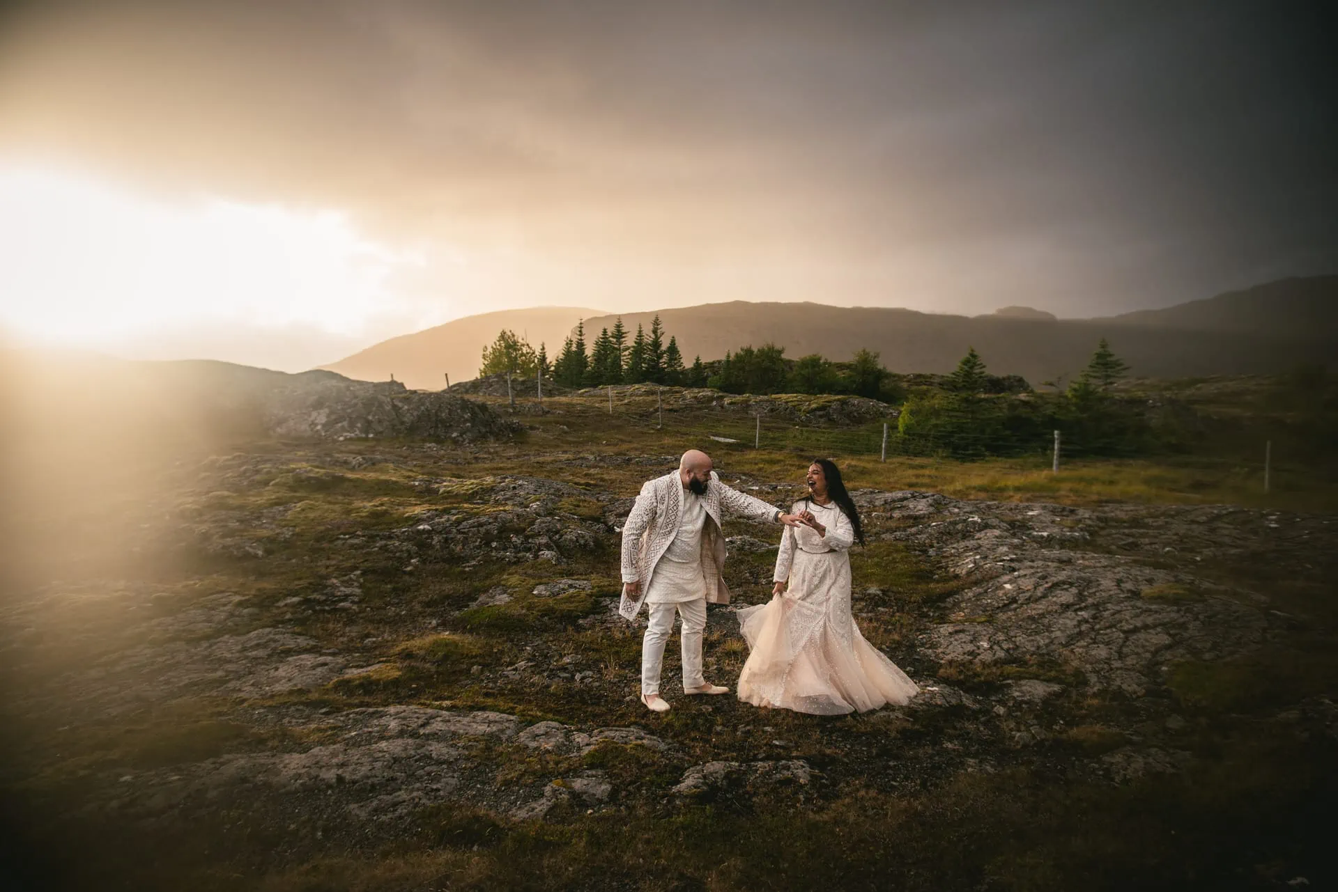 Eternal love beneath Icelandic skies