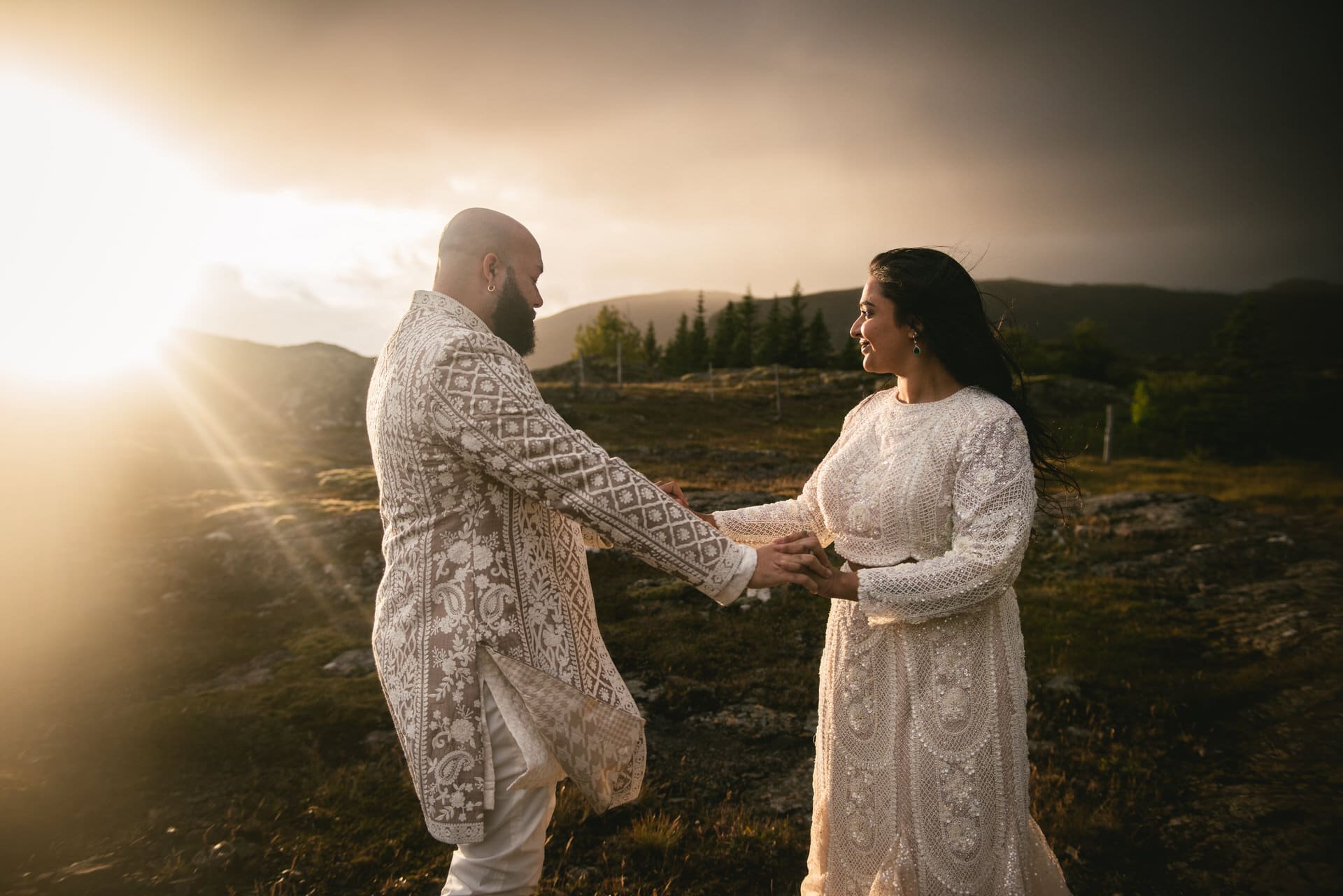 Captivating East Iceland elopement moments