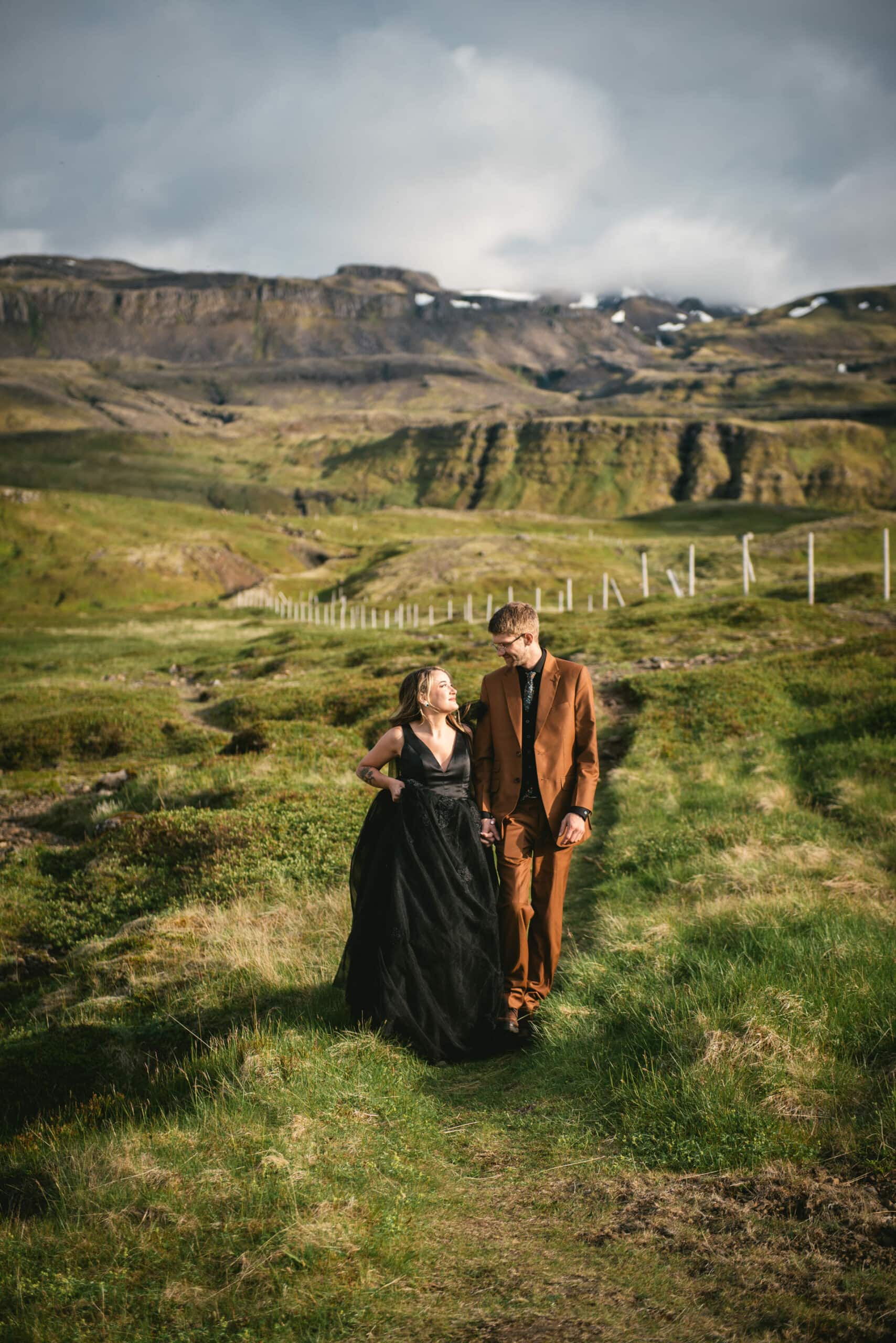 The couple's connection evident as they explore the Westfjords' untouched beauty.