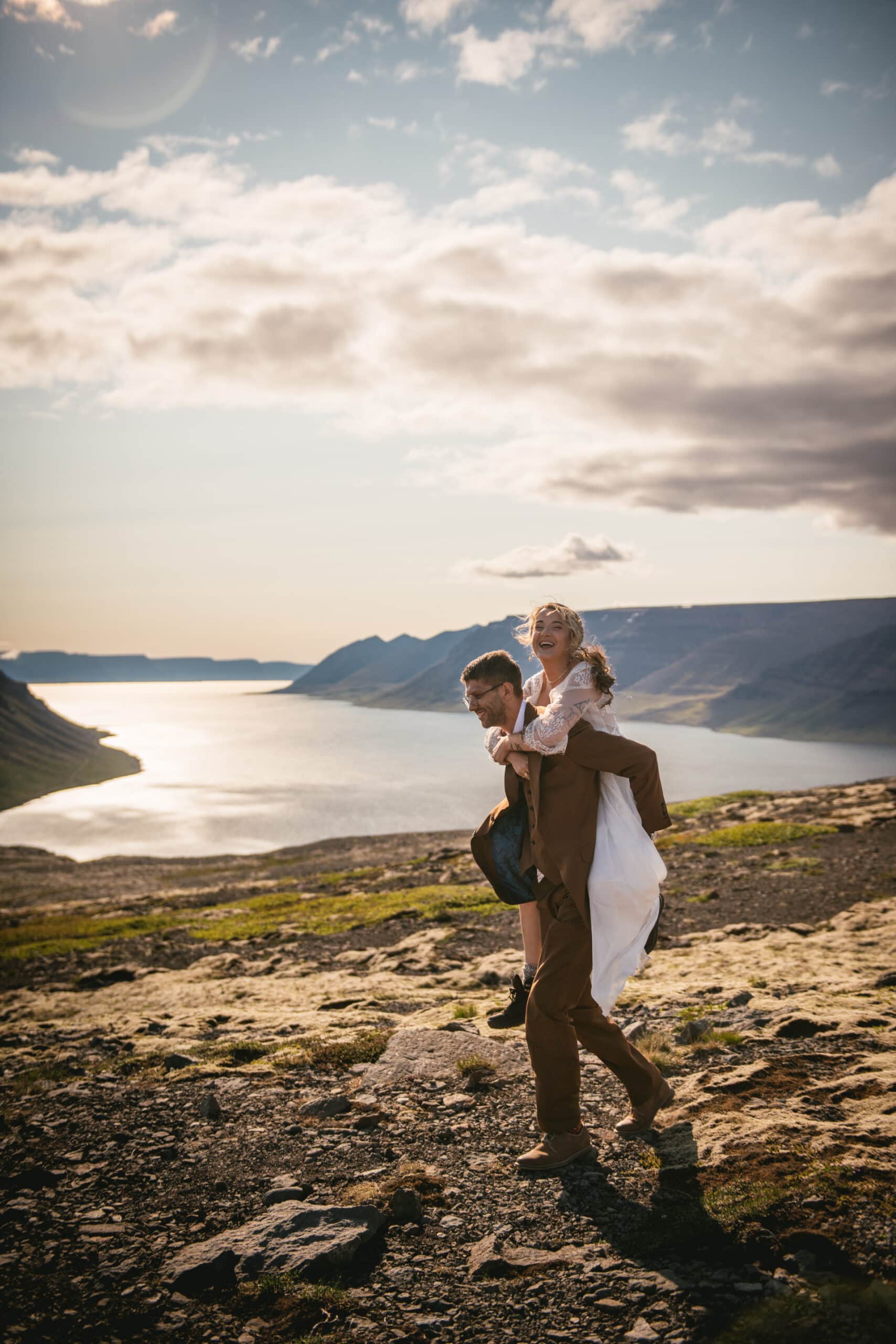 Romantic stroll along the coast, with the Westfjords' breathtaking scenery as a backdrop.