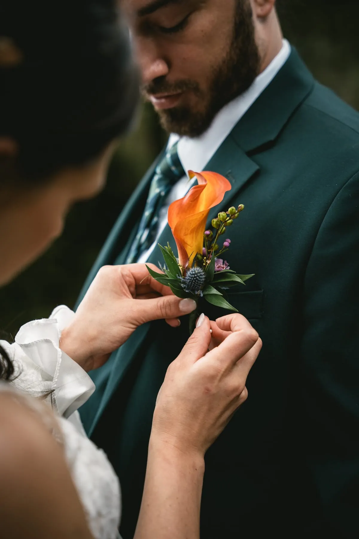 Irish elopement bliss: Capturing love against the misty cliffs.