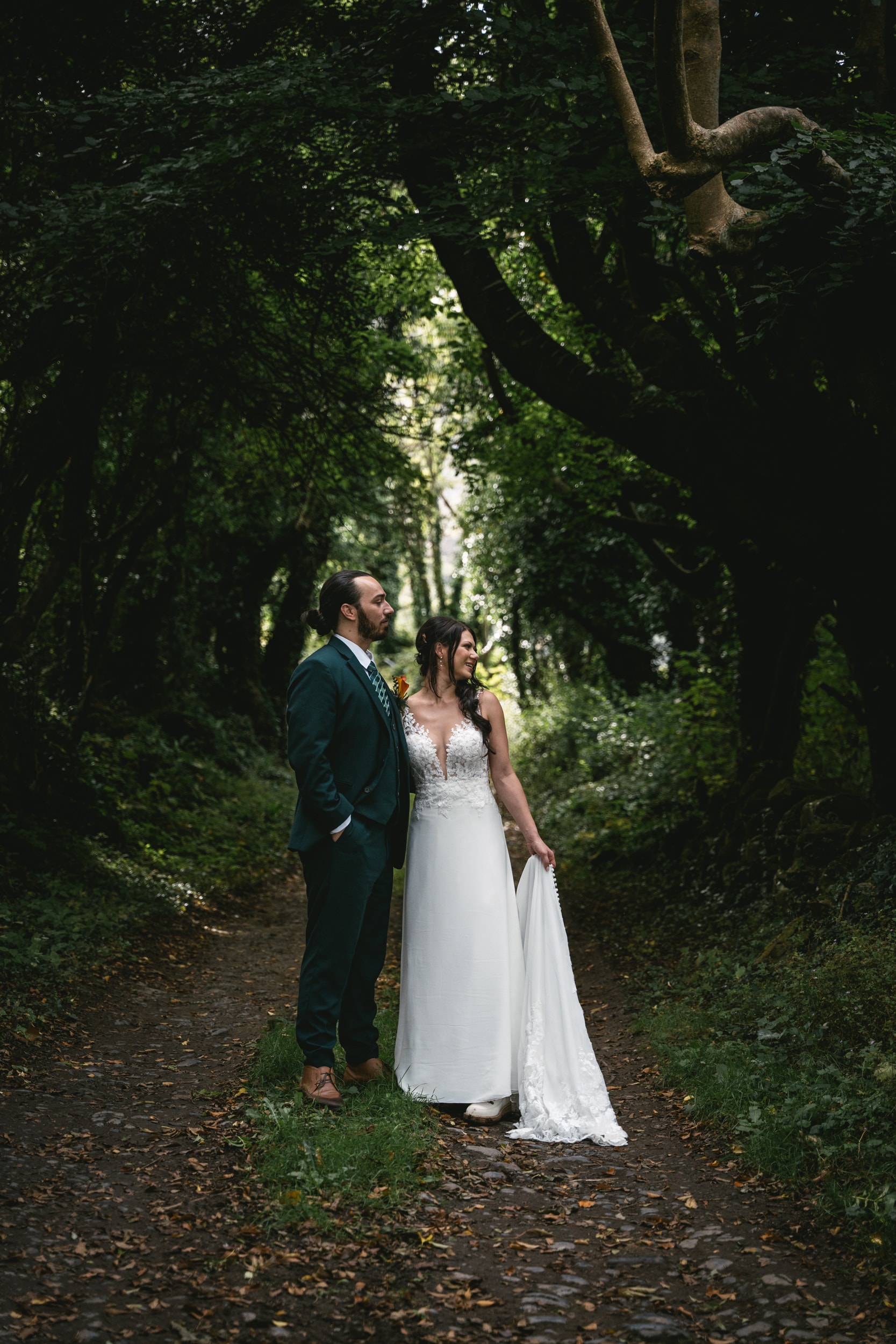 Irish elopement bliss: Capturing love against the misty cliffs.