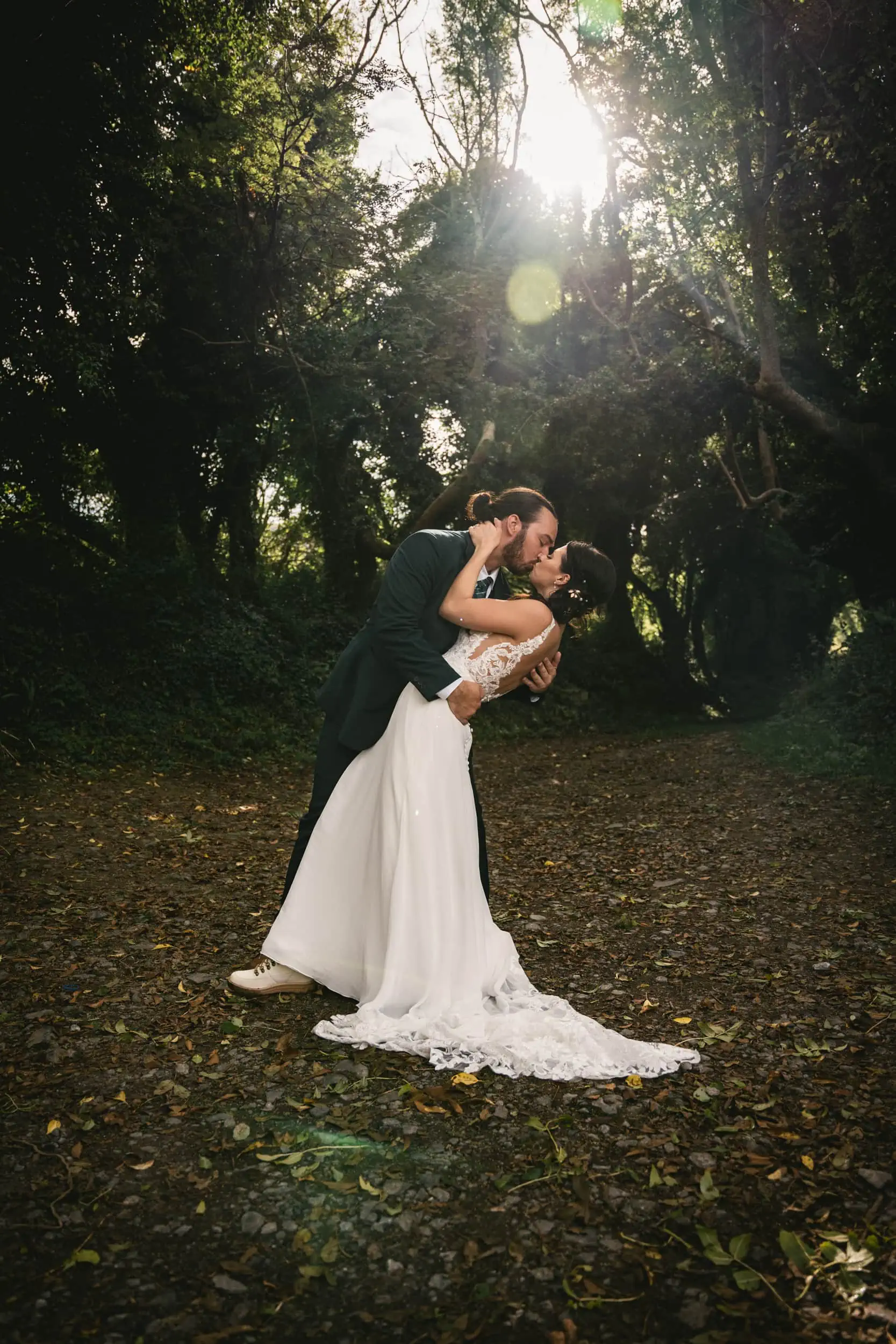 Ancient ruins, timeless love: Jesse and Sal's Irish elopement.