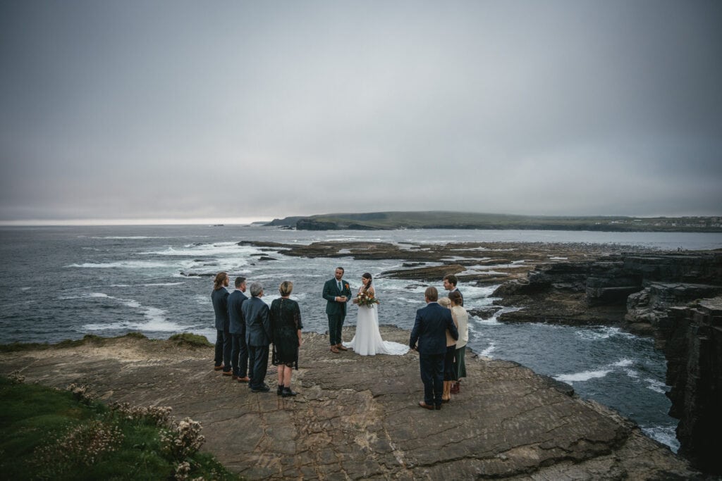 Jesse and Sal's Irish elopement: Surrounded by nature's beauty.