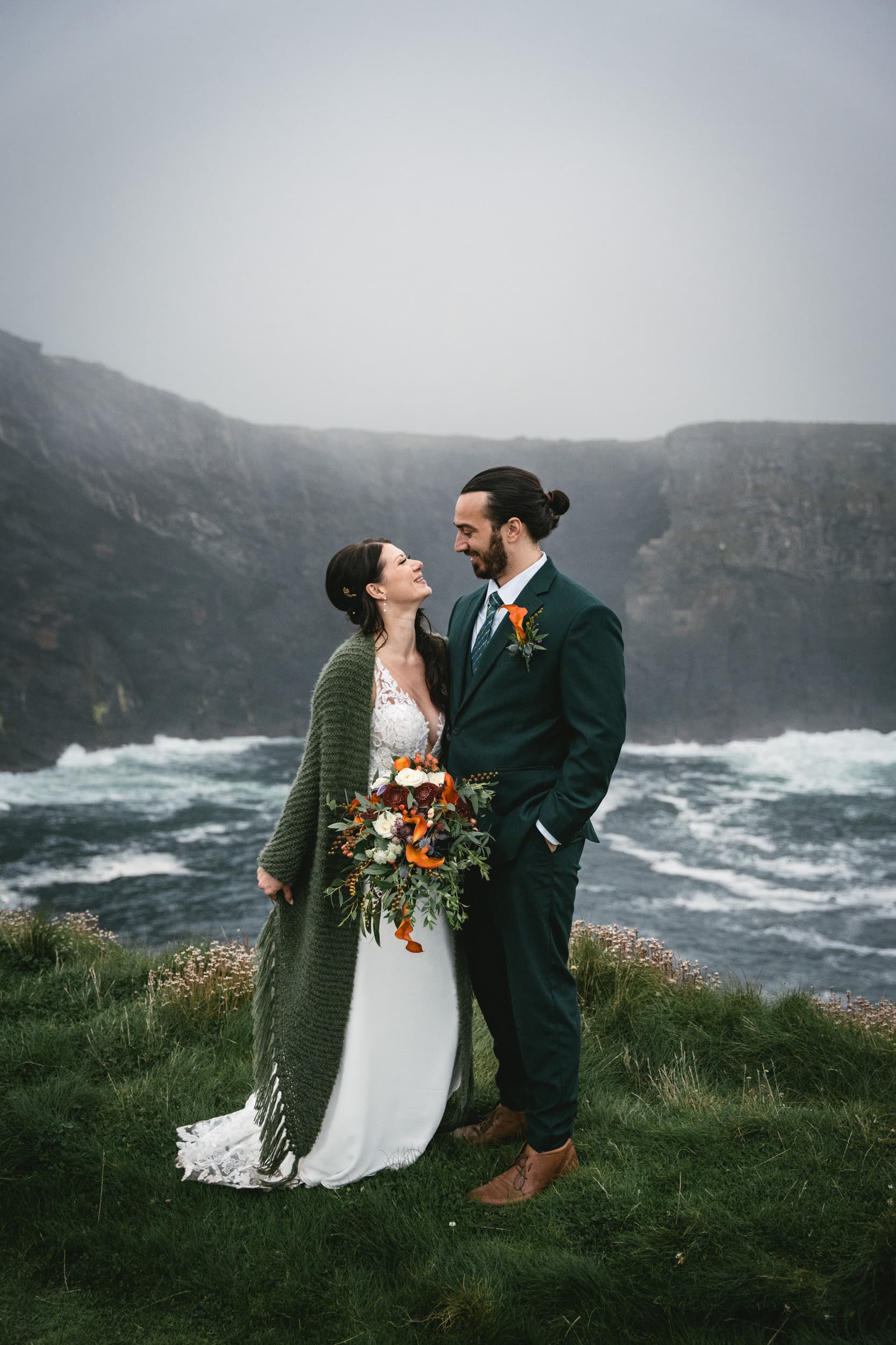 Jesse and Sal's Irish elopement: Love in the wild beauty of Ireland.
