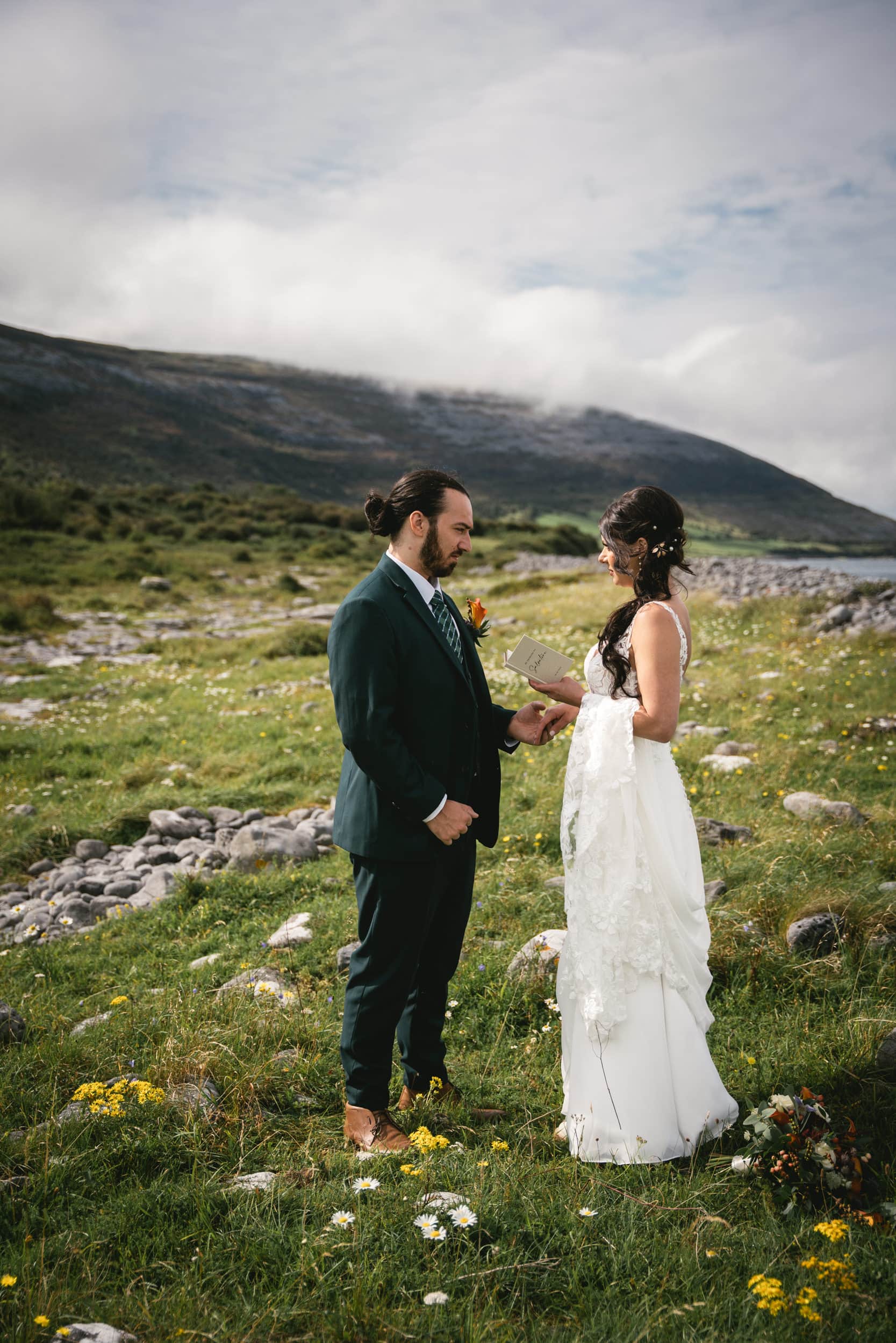 Cliffside love: Jesse and Sal's Irish elopement on the rugged coast.