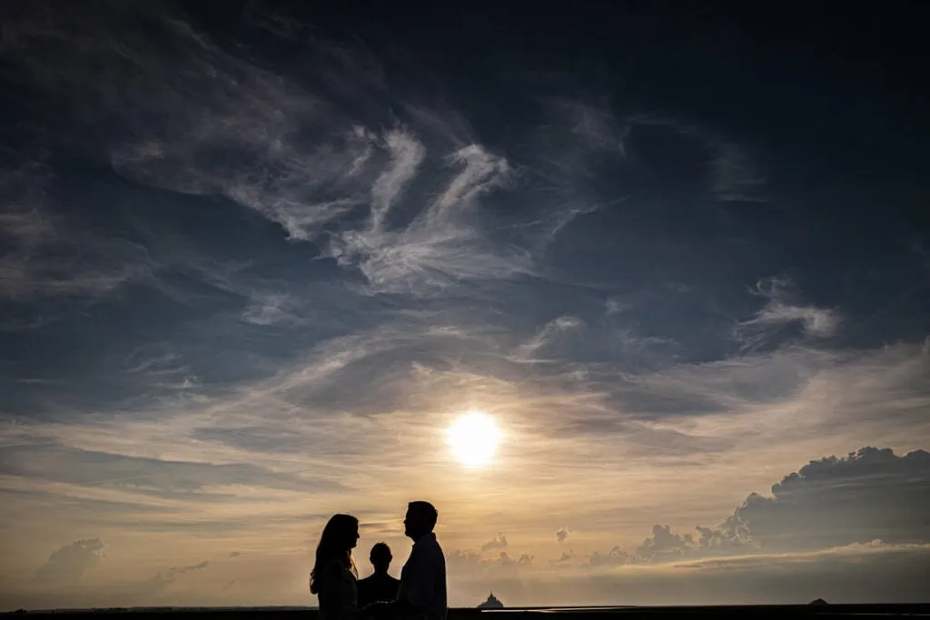 Village beauty: Mont Saint Michel elopement in Normandy.