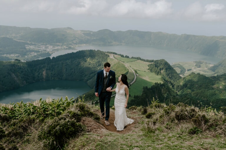 A sunset elopement on a volcano in the Azores – shot by Danielle
