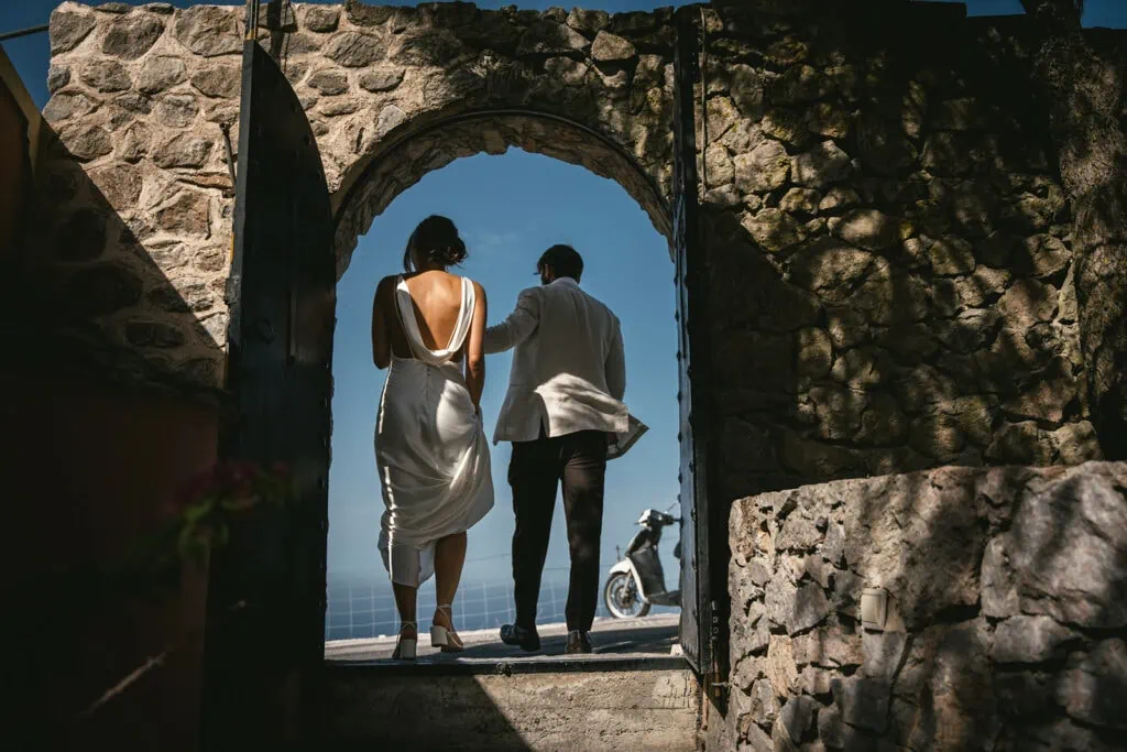 Laughter rings out, blending with the echoes of history as they explore around the church