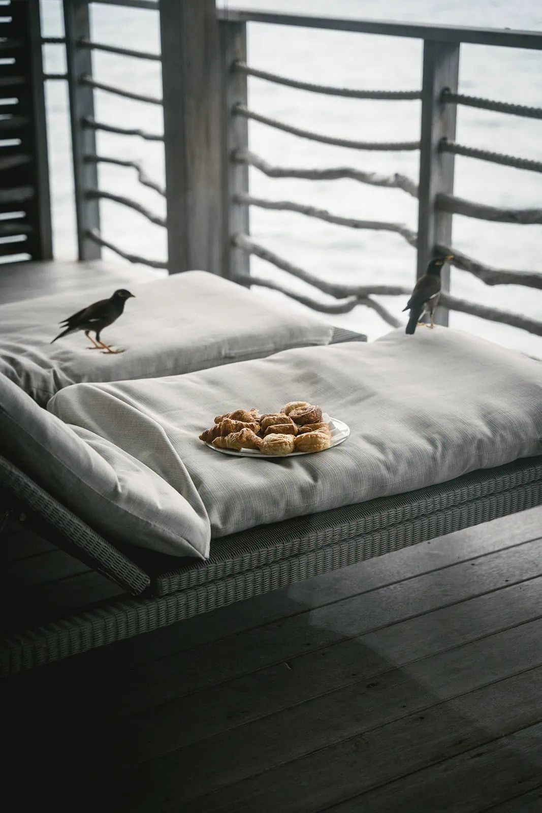 Close-up of the macarons in a French Polynesia elopement