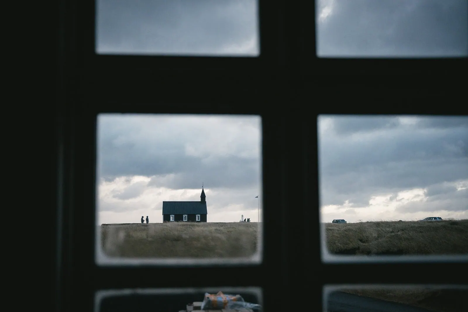 A black church during an Iceland elopement