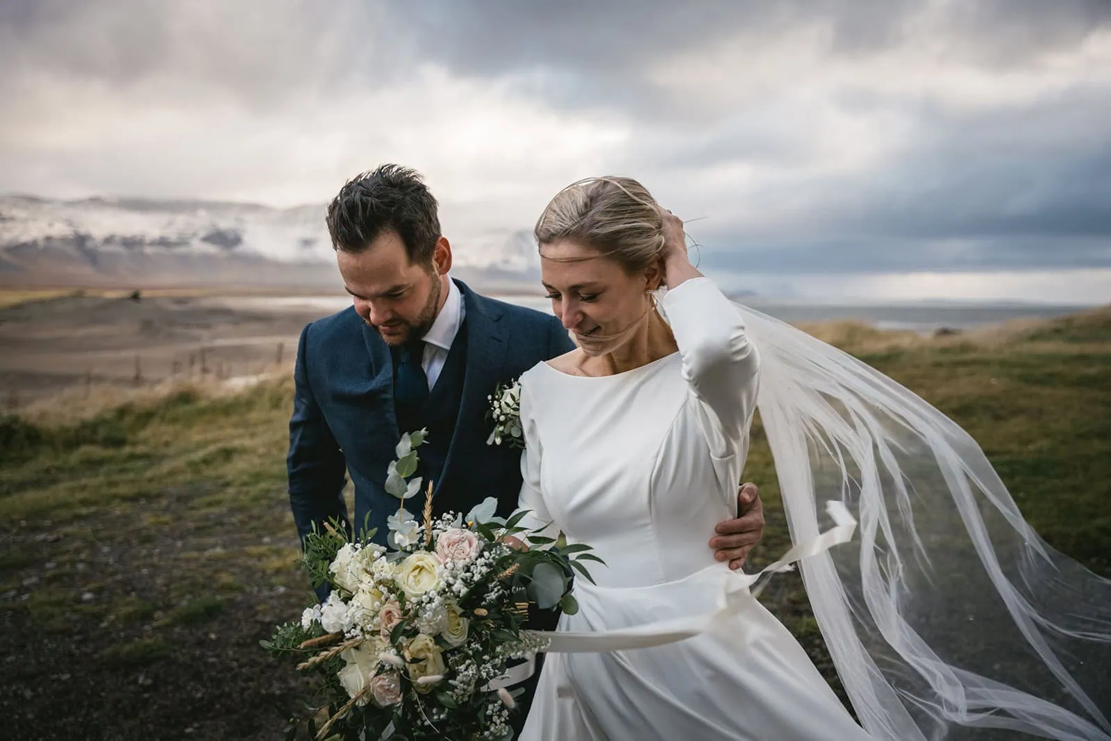 Iceland elopement: Romantic moment captured