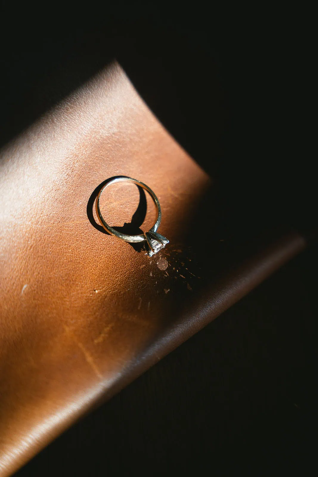 Close-up of the wedding ring during a Skye elopement