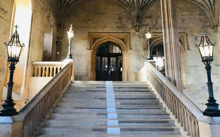 Harry Potter elopement locations - Oxford, Christ Church College, staircase