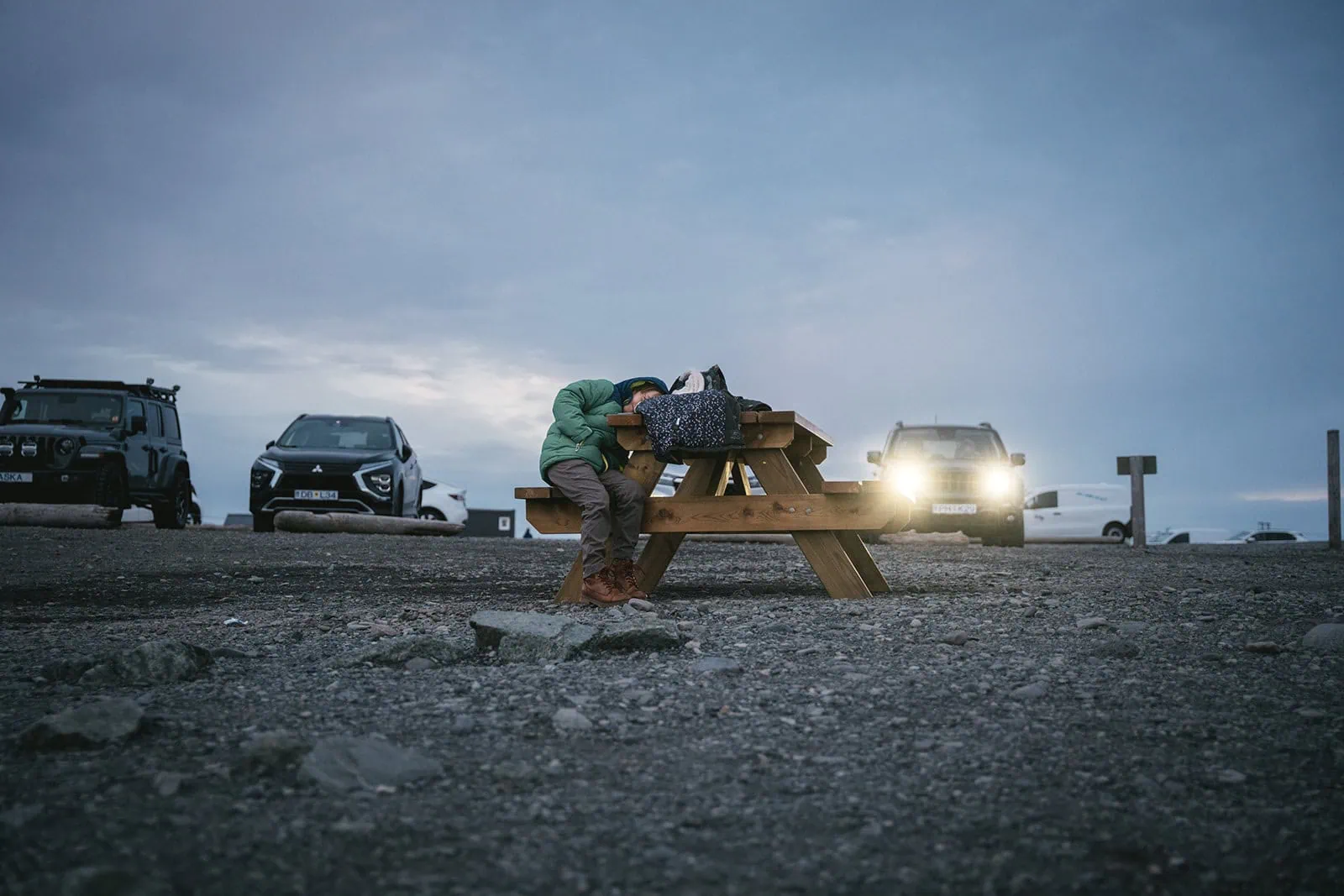 Funny moment near a glacier in a Mulafjulfur elopement