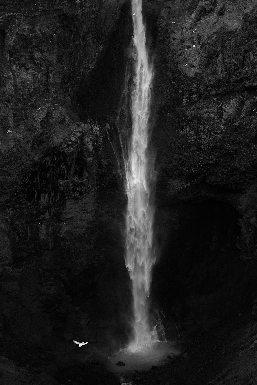 Stunning shoot of the waterfall during an Iceland elopement
