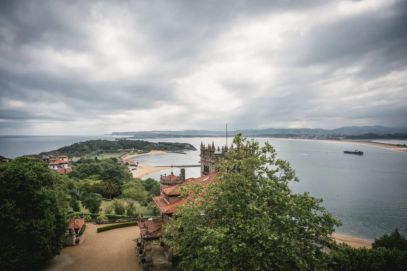 Quiet view of the town during an Asturias elopement