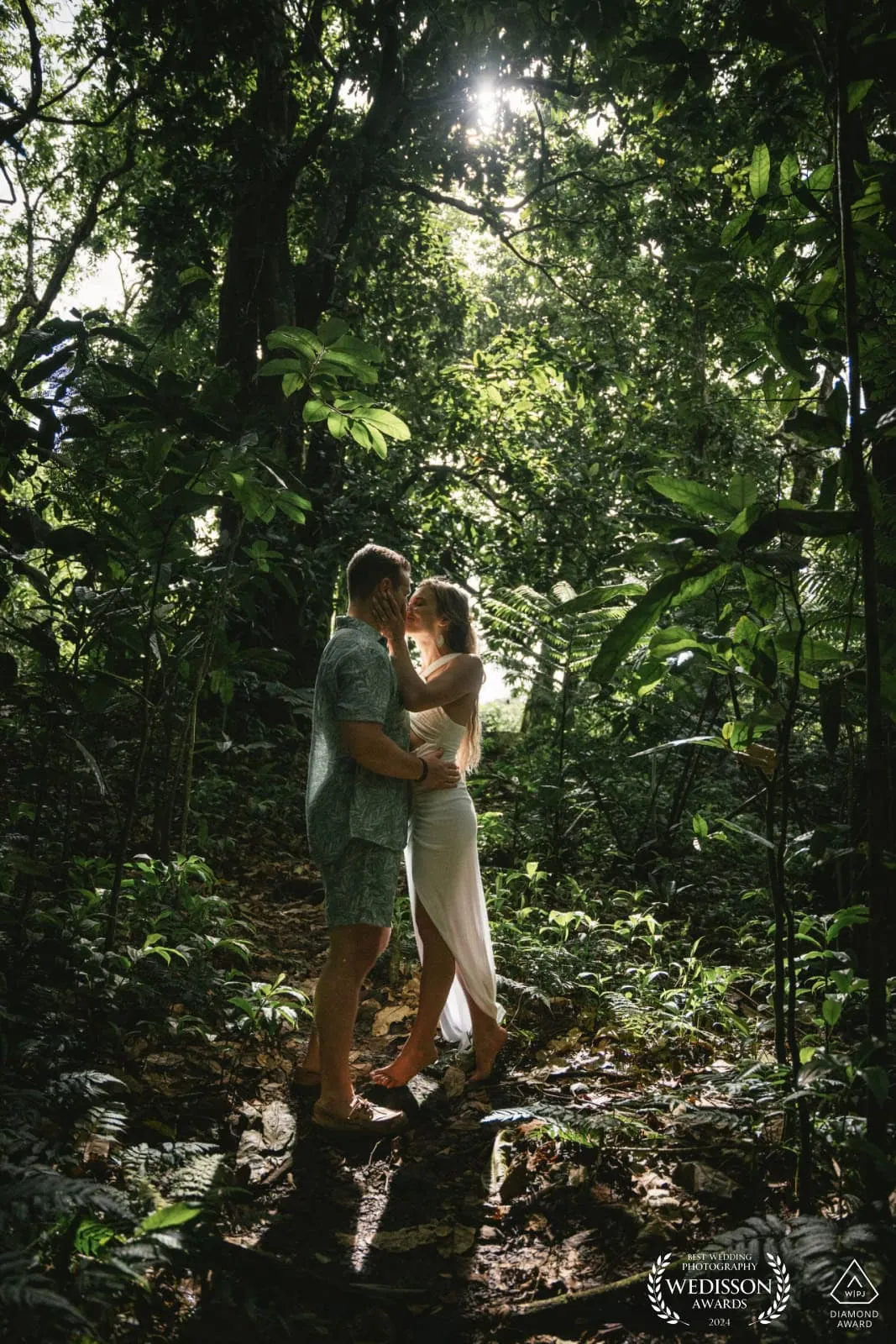 Epic celebration moment showcasing our 7-day Rune elopement package in Madeira's volcanic landscapes