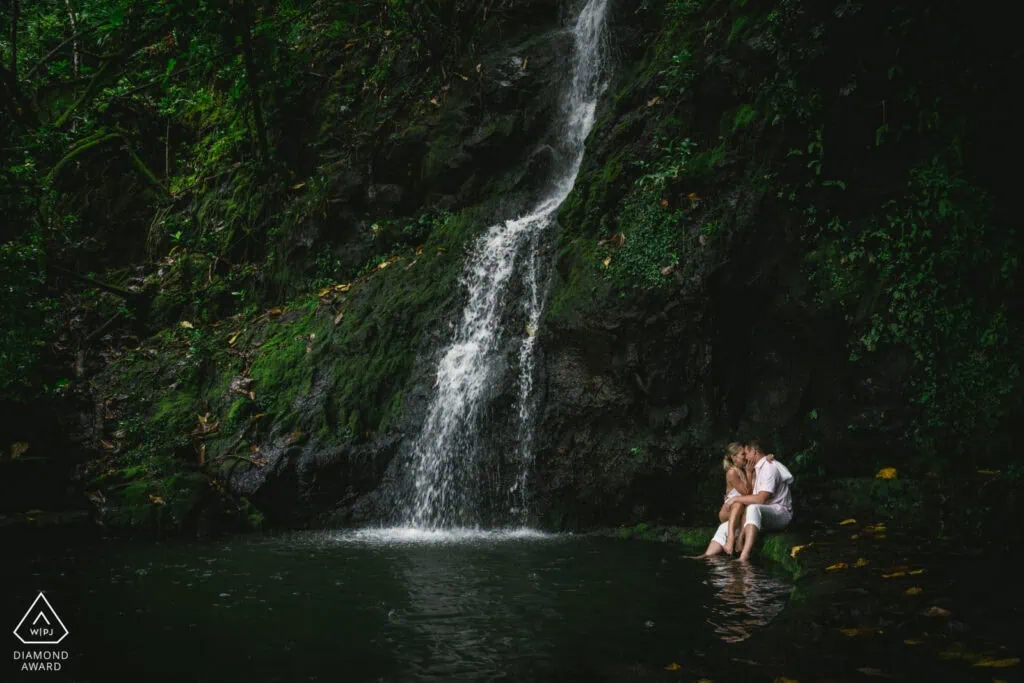 Intimate moment highlighting the jungle legends of our elopement packages in Costa Rica