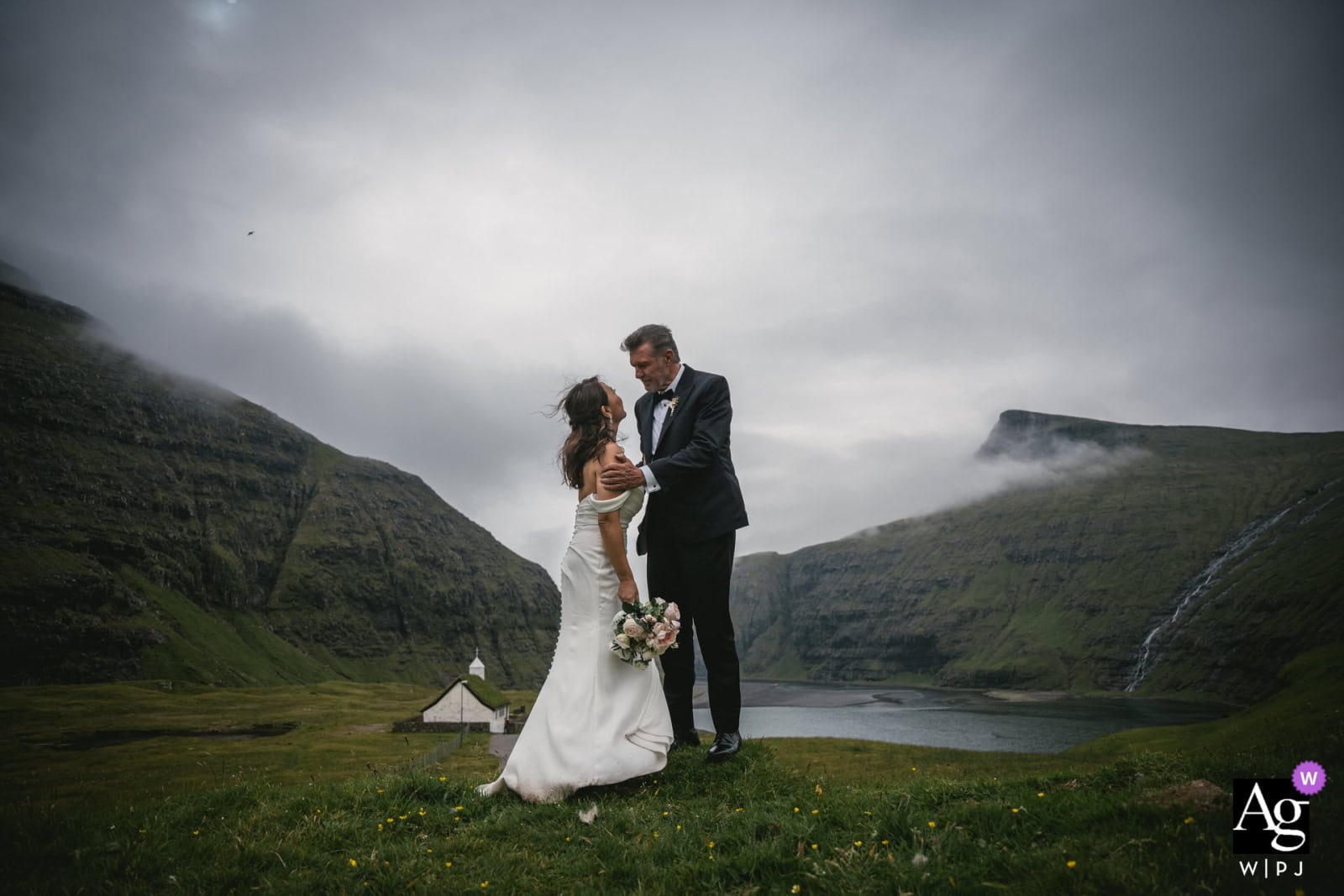 Intimate Faroe Islands wedding ceremony