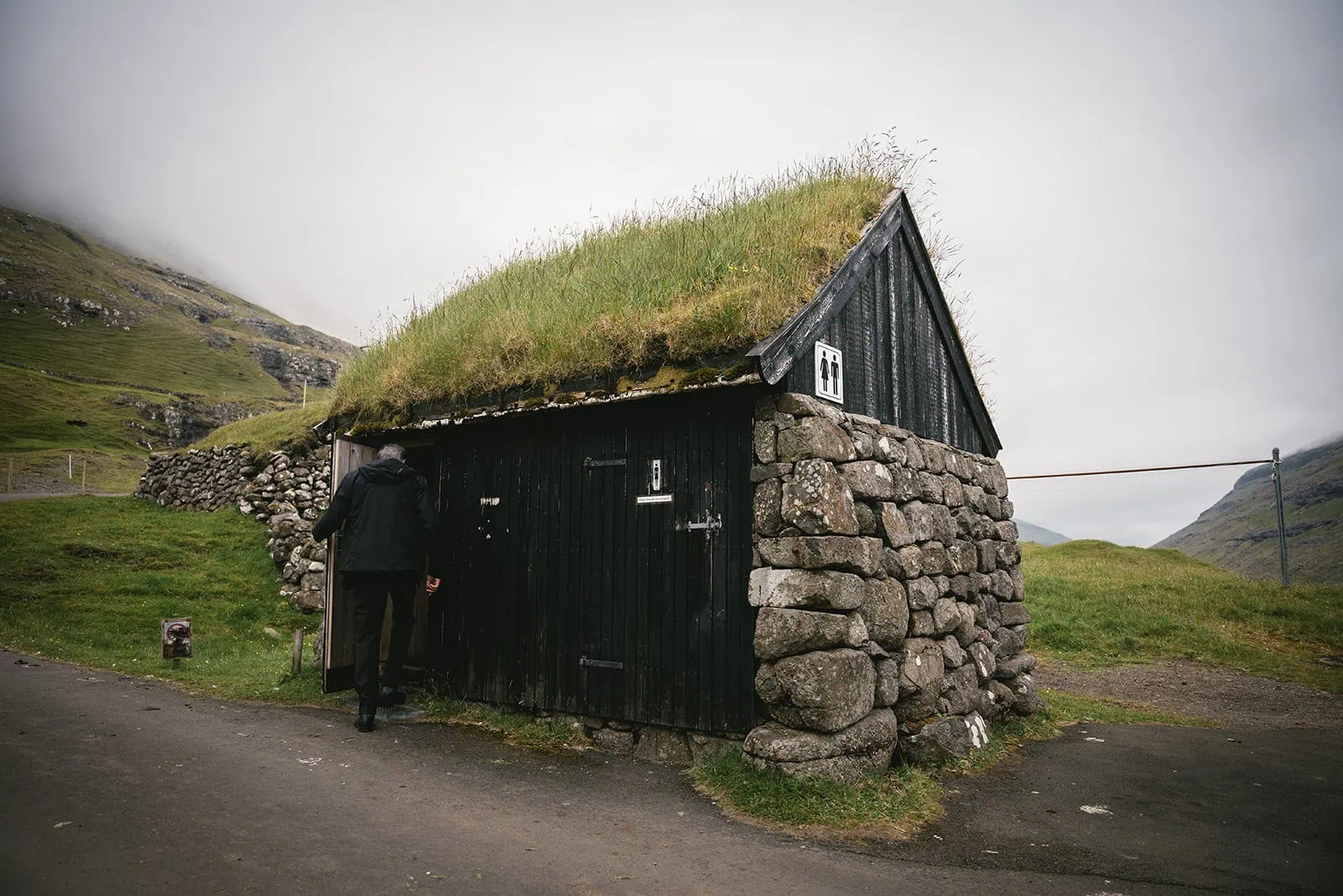 A tiny Faroese sheepfold, spotted during a Torshavn elopement
