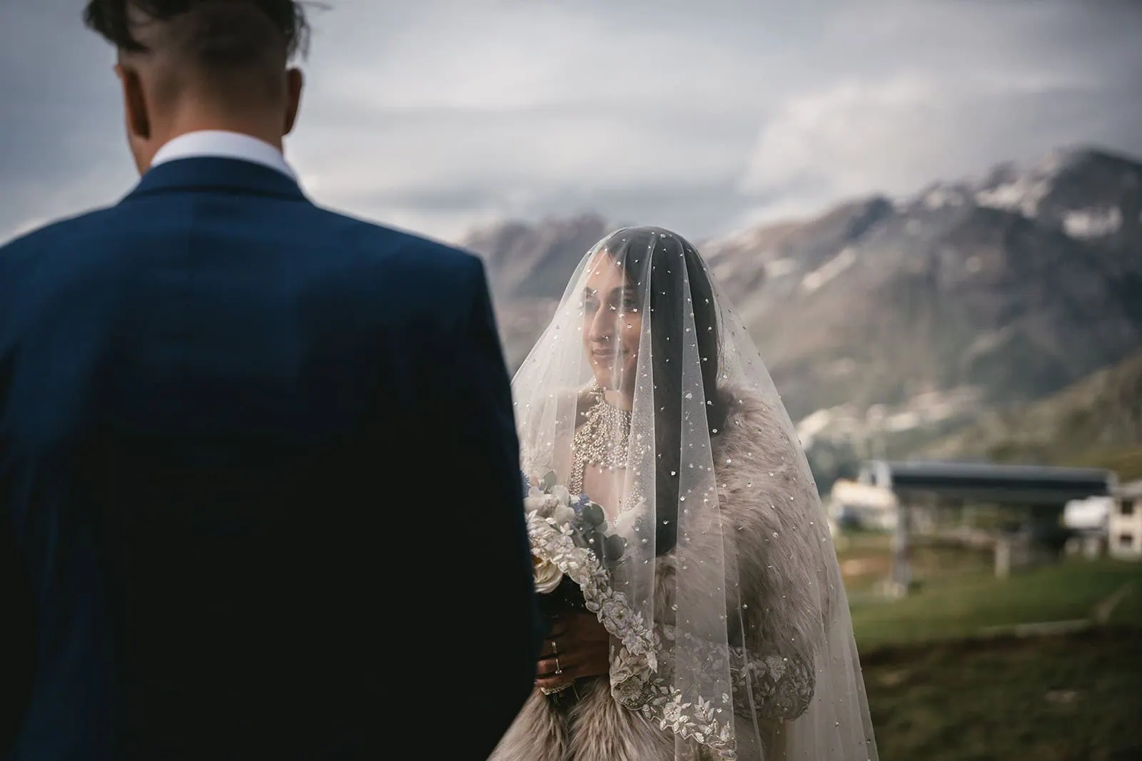 Heartfelt vows in front of the Swiss Alps during a Zermatt elopement