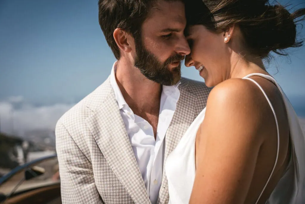 Expert-guided celebration demonstrating my local knowledge for elopement packages in Santorini